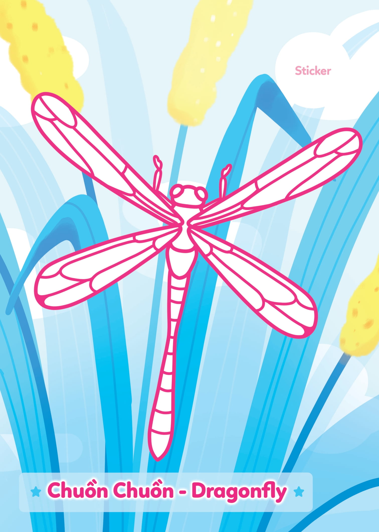 tô màu khám phá - hồ nước trong xanh