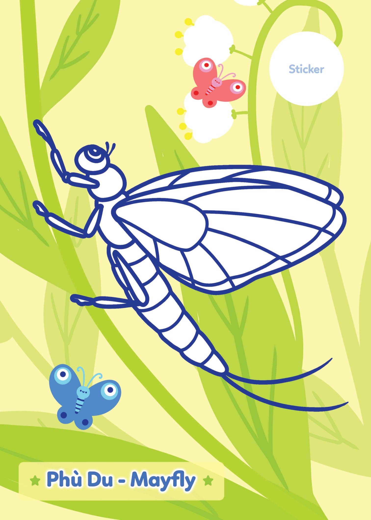 tô màu khám phá - hồ nước trong xanh