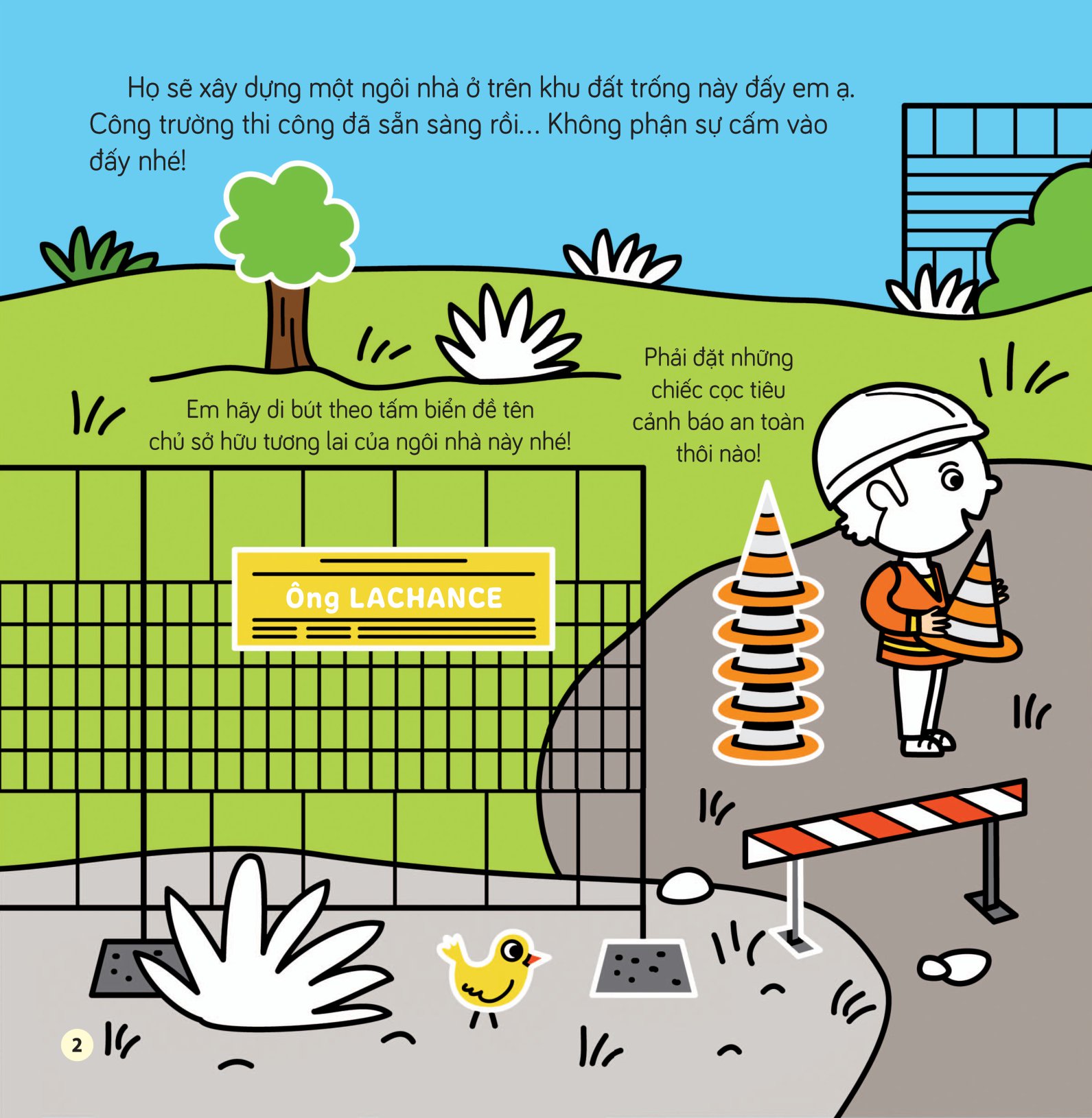 tô màu khám phá thế giới - công trường xây dựng