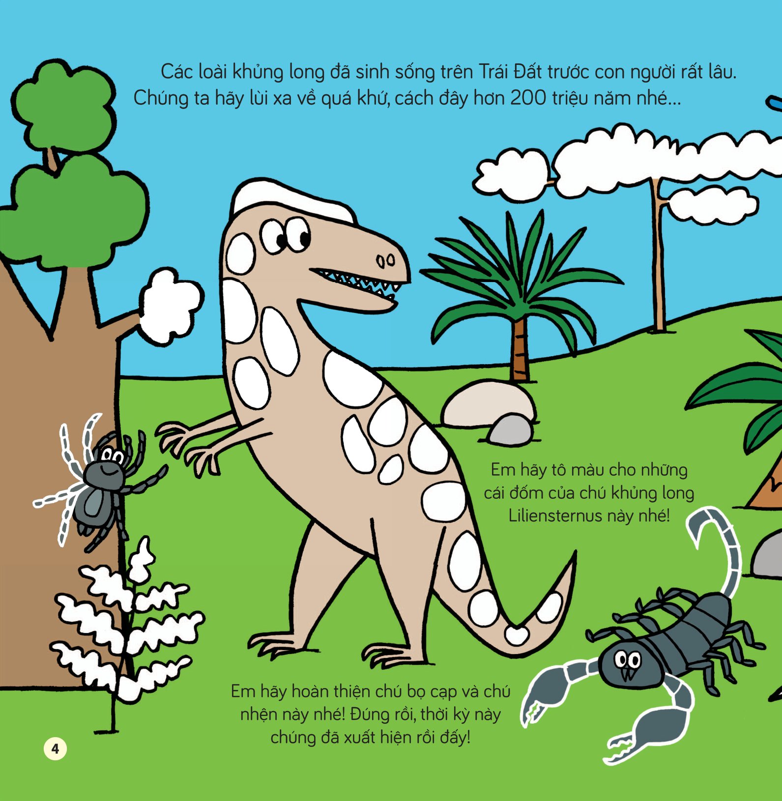 tô màu khám phá thế giới - khủng long
