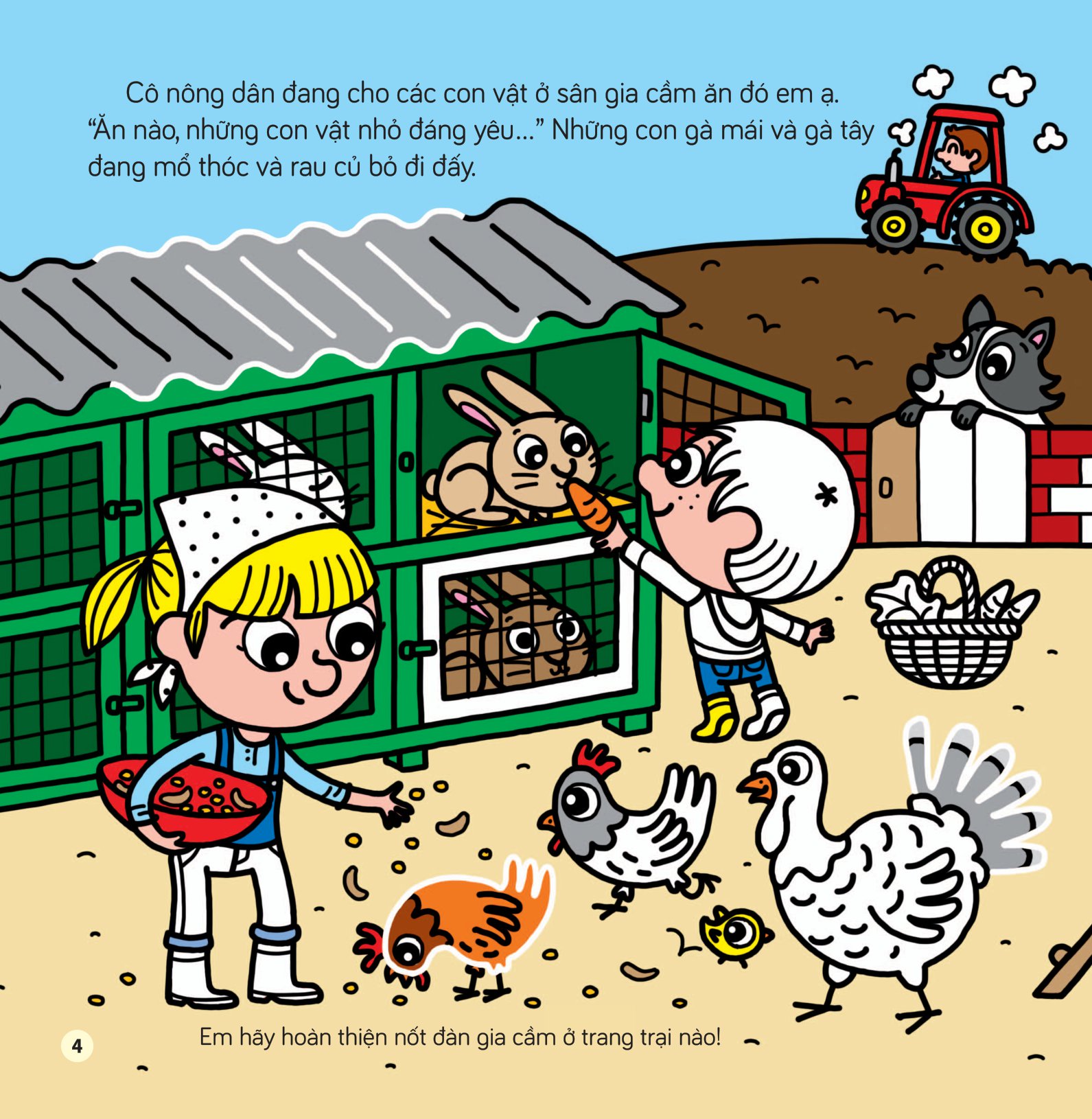 tô màu khám phá thế giới - ở trang trại