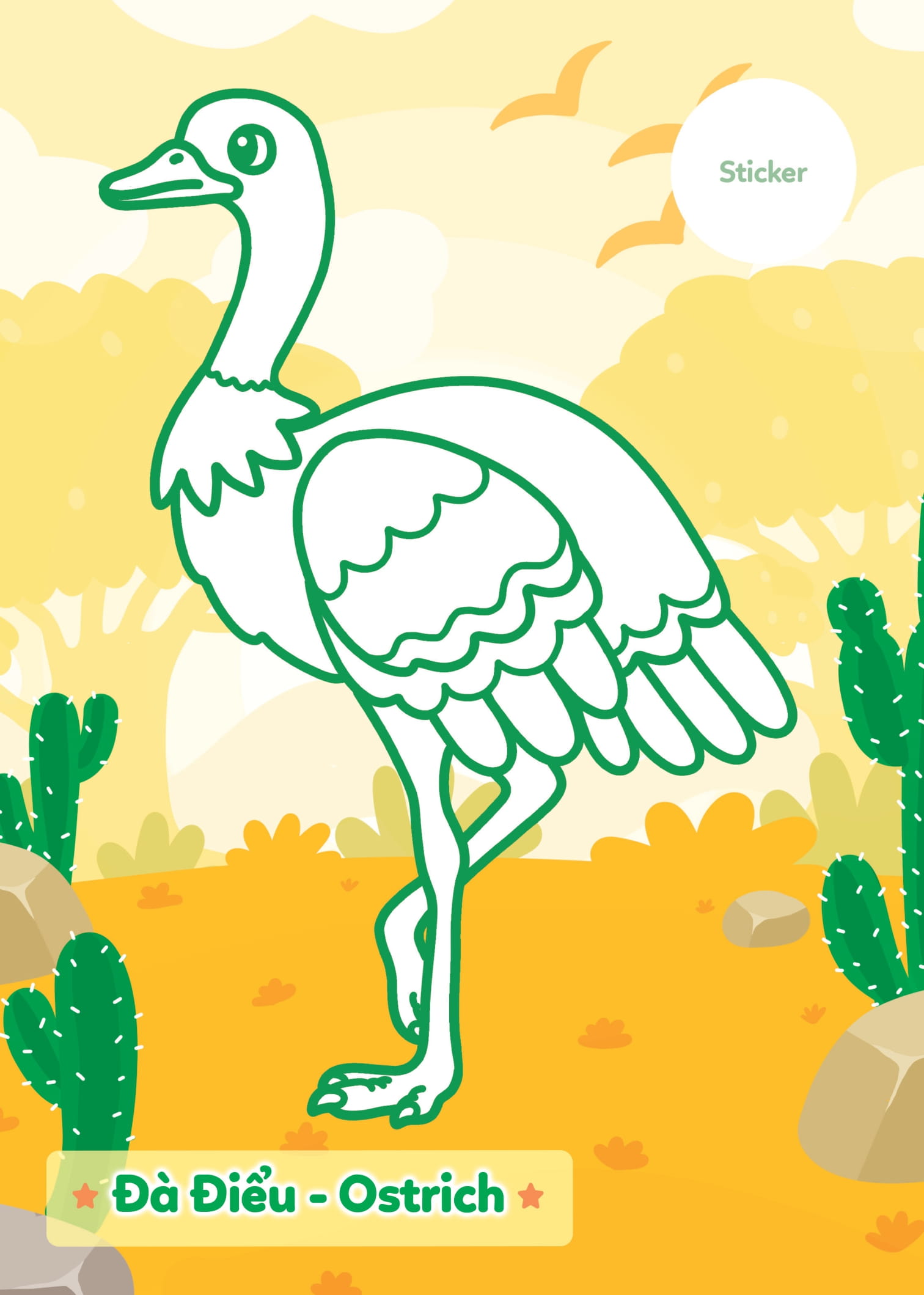 tô màu khám phá - vườn thú ngộ nghĩnh