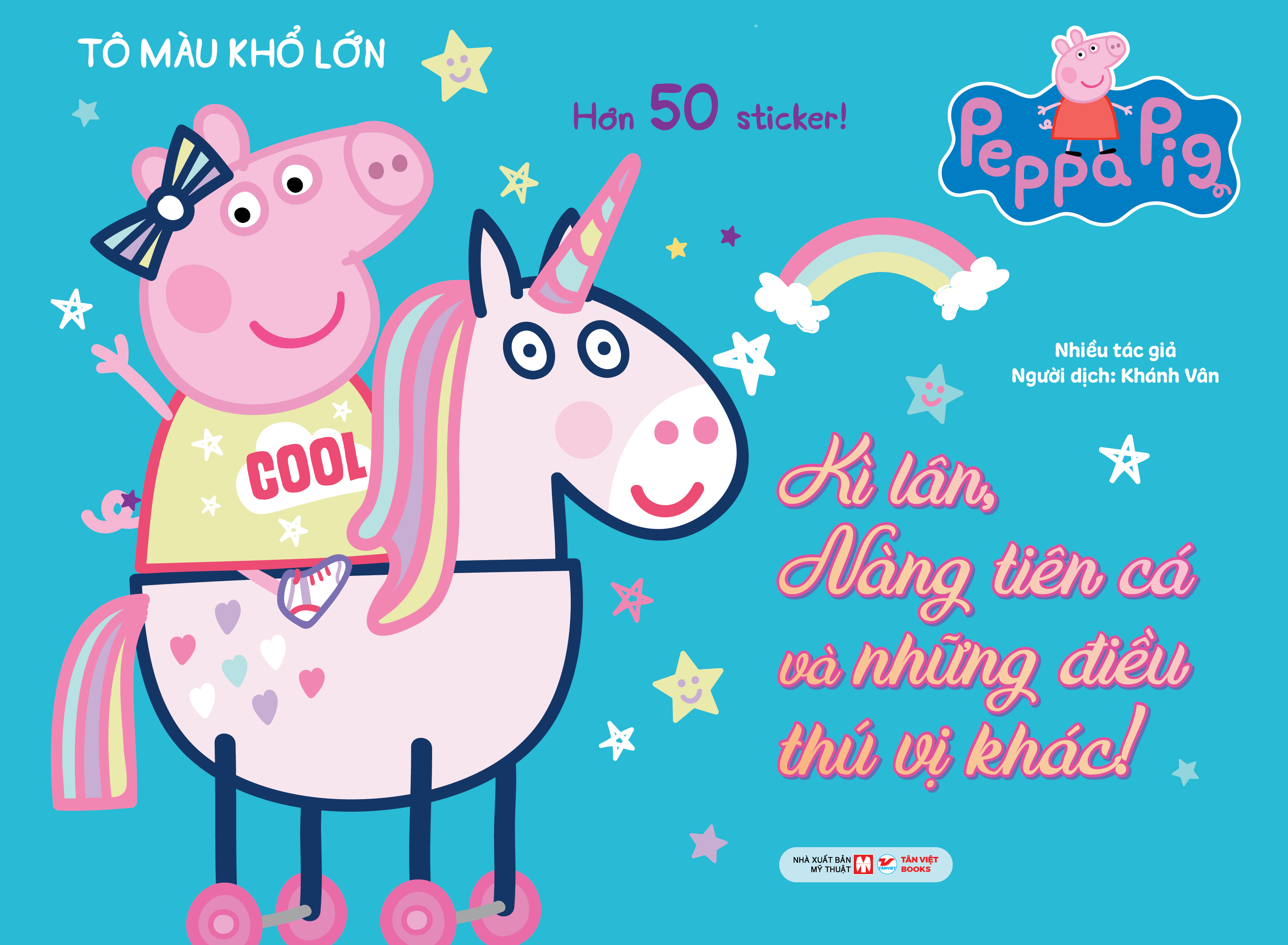 tô màu khổ lớn - kì lân, nàng tiên cá và những điều thú vị khác!