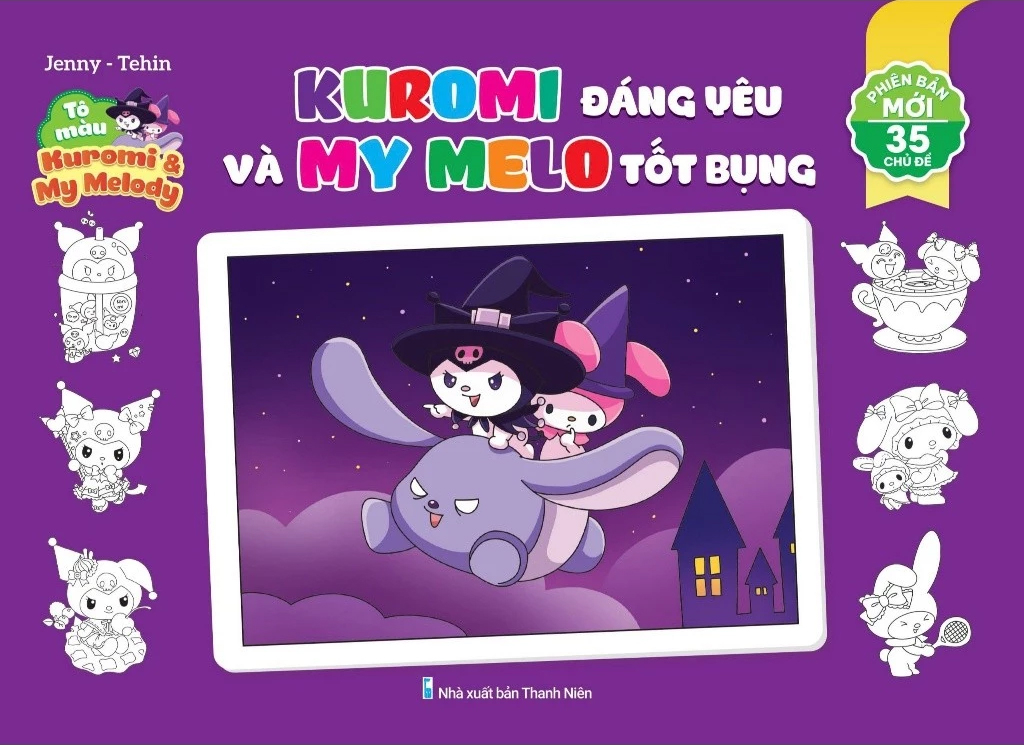 Tô Màu Kuromi Và My Melo - Kuromi Đáng Yêu Và My Melo Tốt Bụng