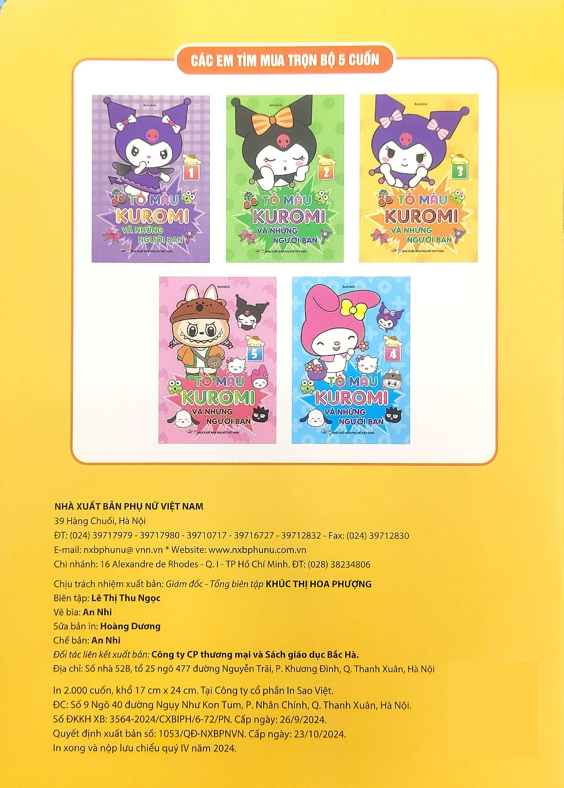 tô màu kuromi và những người bạn 3