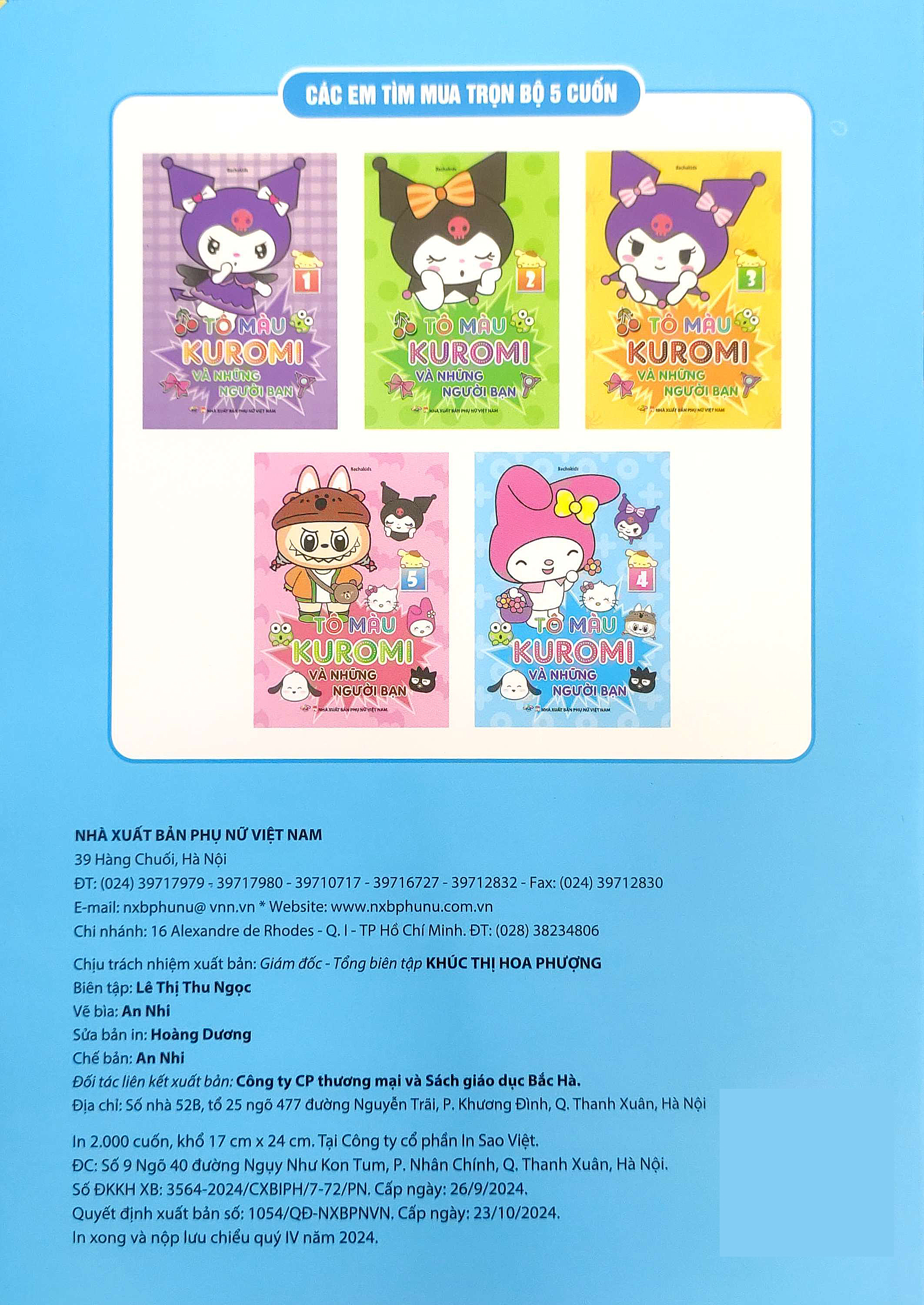 tô màu kuromi và những người bạn 4