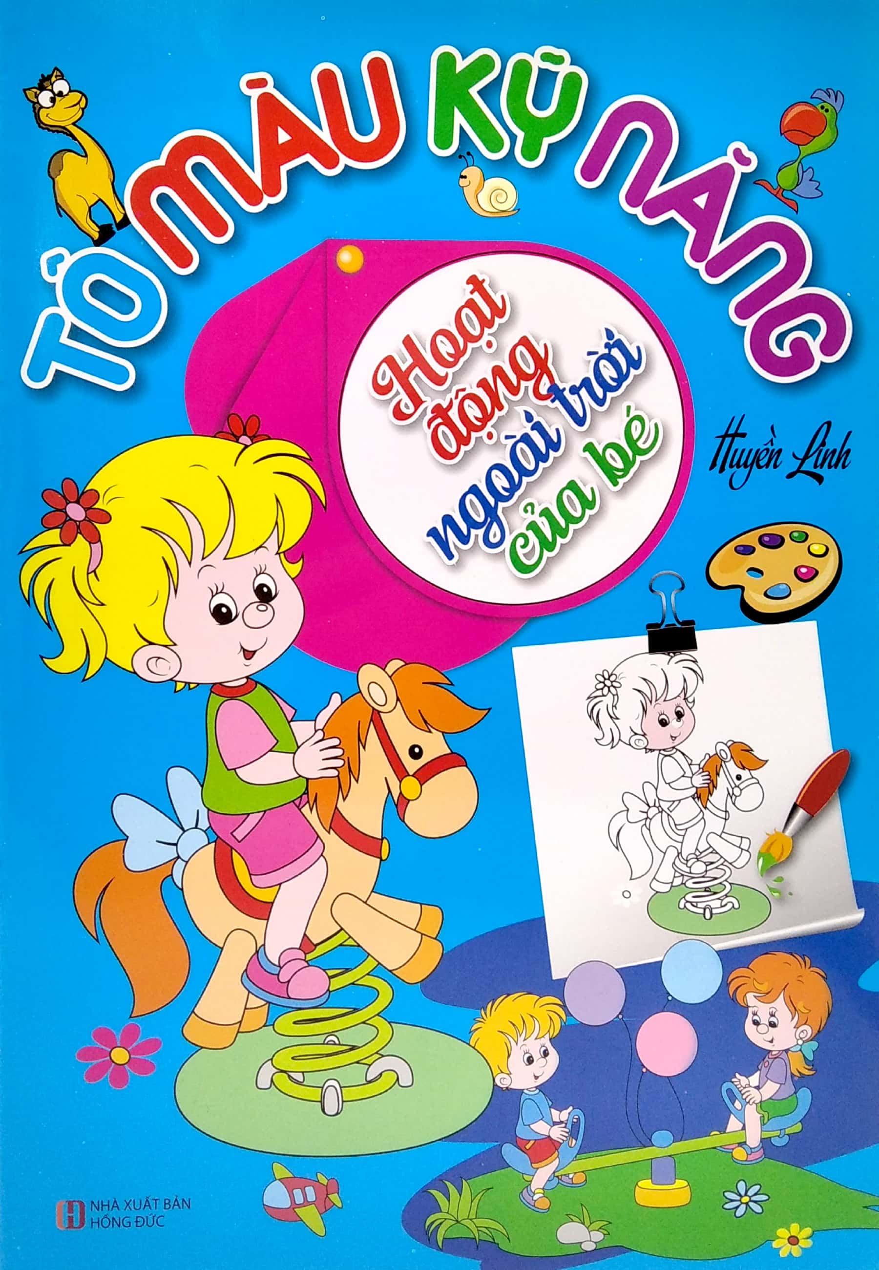 tô màu kỹ năng - hoạt động ngoài trời của bé