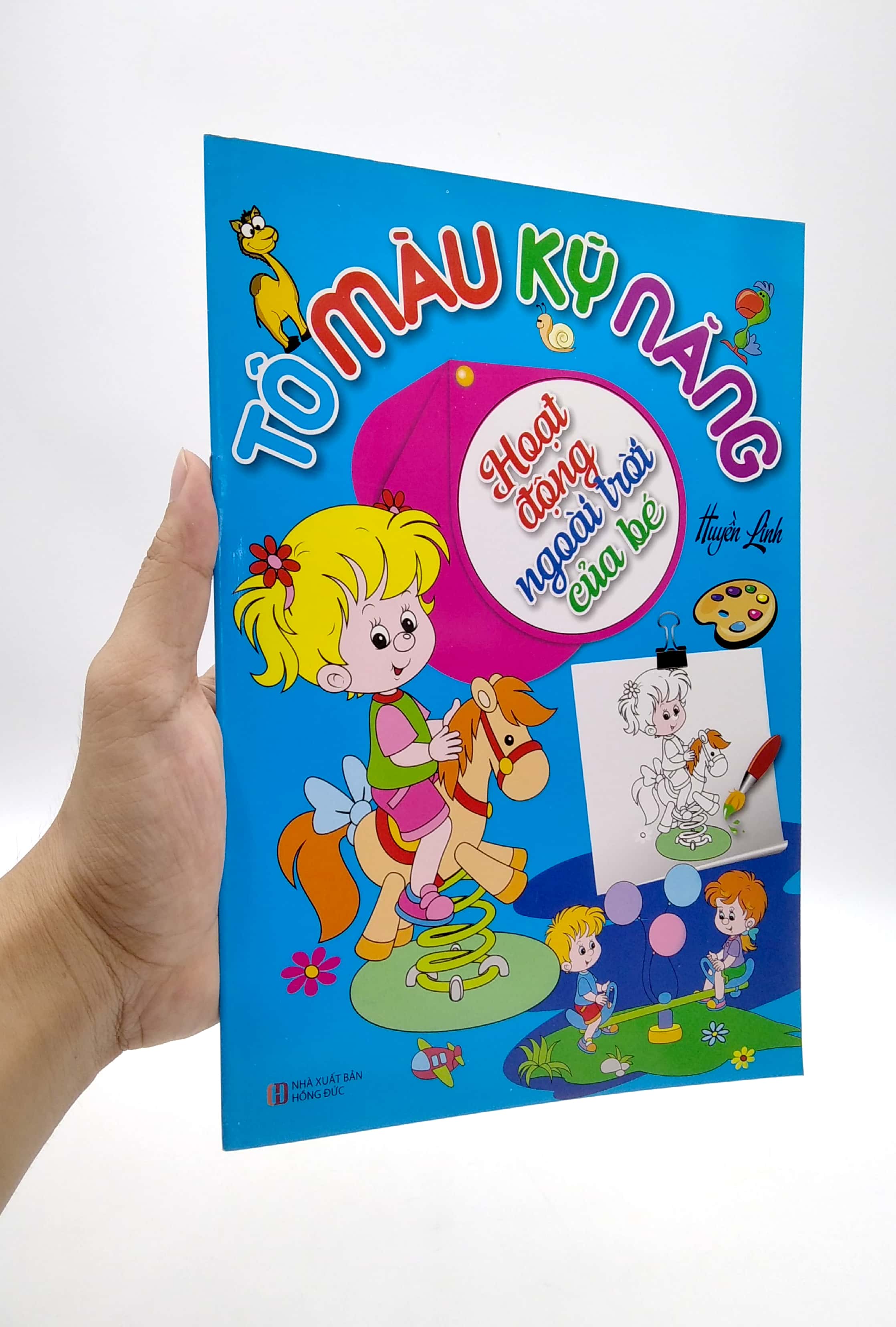 tô màu kỹ năng - hoạt động ngoài trời của bé