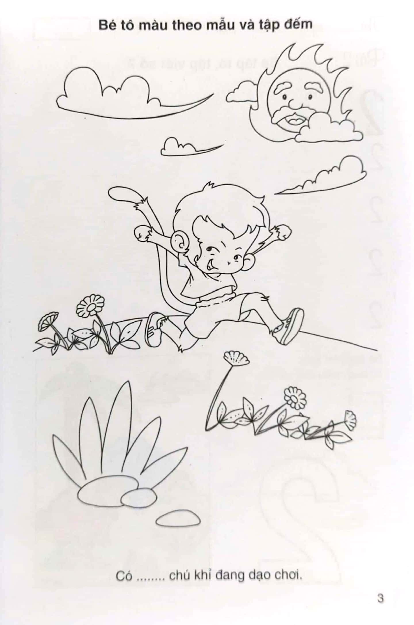 tô màu làm quen chữ số (dành cho bé 4-5 tuổi)