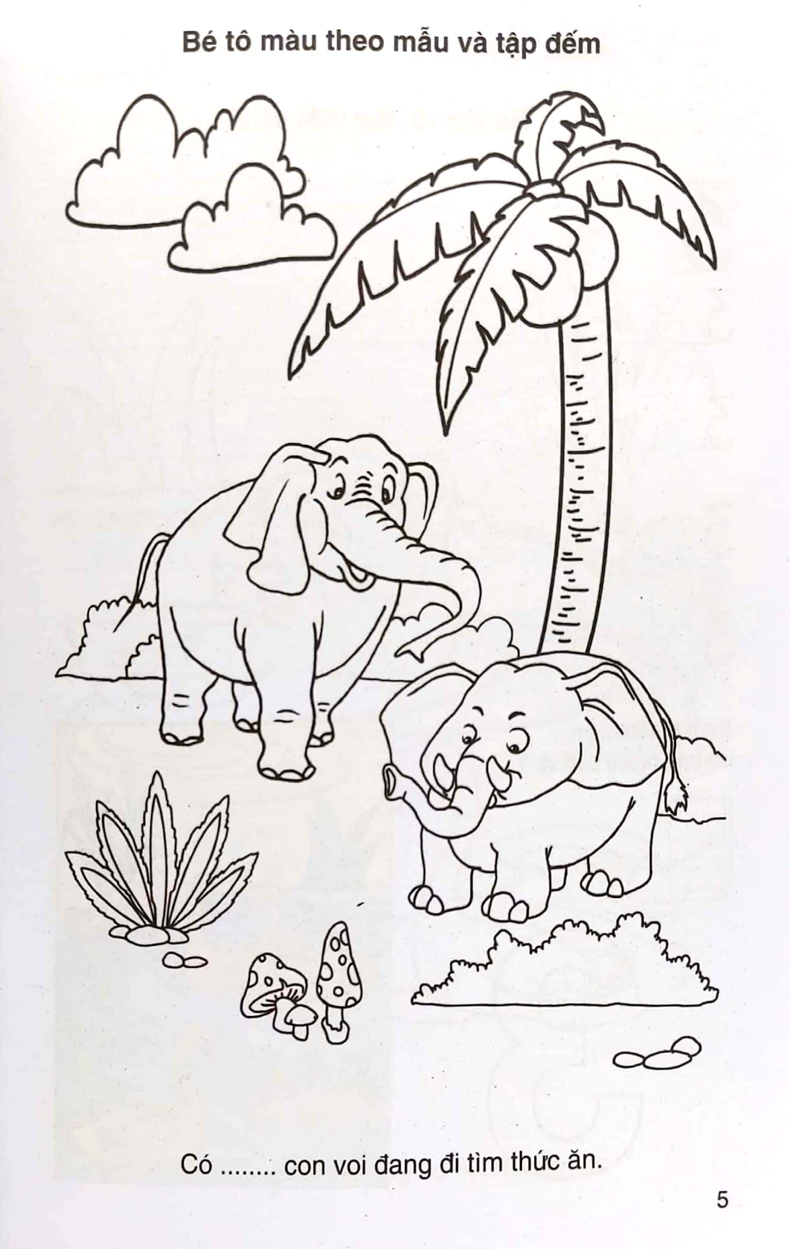 tô màu làm quen chữ số (dành cho bé 4-5 tuổi)