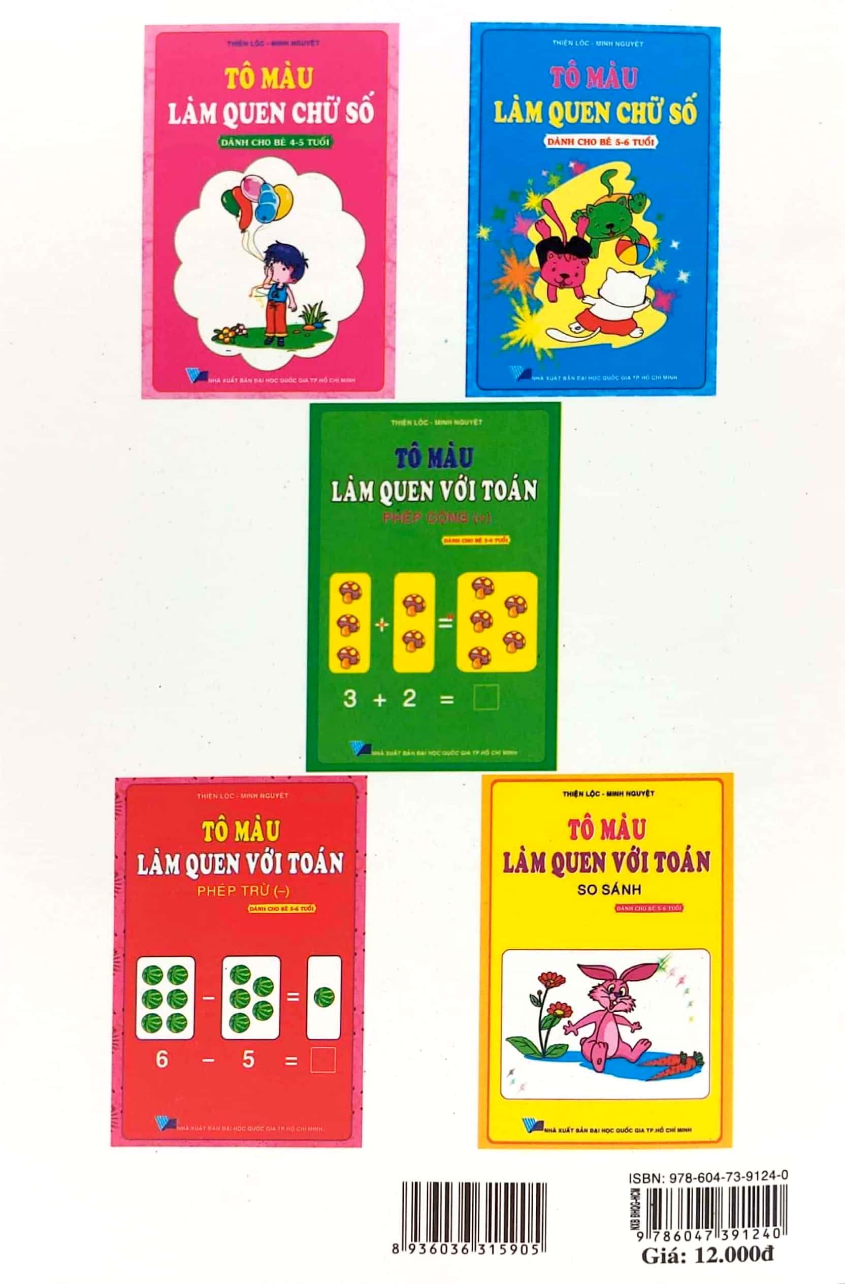 tô màu làm quen chữ số (dành cho bé 4-5 tuổi)