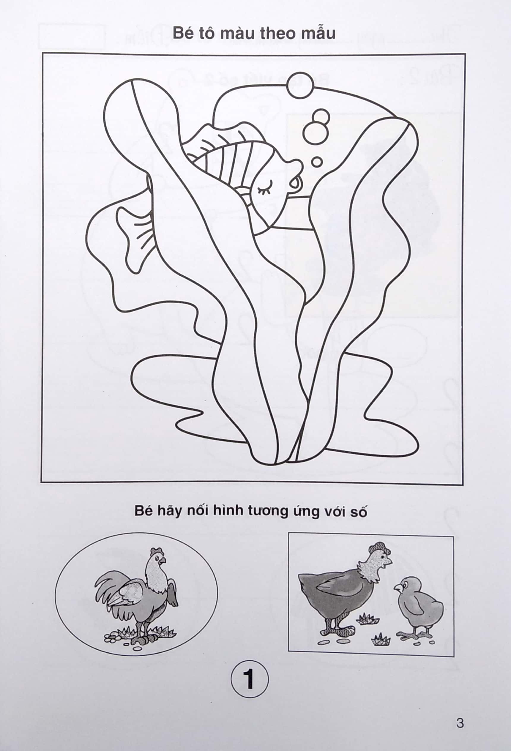 tô màu làm quen chữ số - dành cho bé 5-6 tuổi