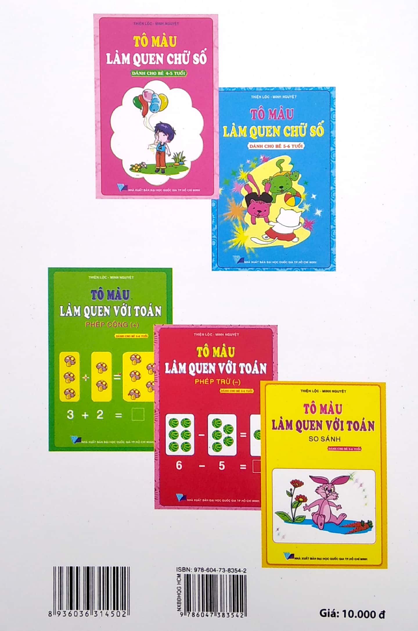 tô màu làm quen chữ số - dành cho bé 5-6 tuổi