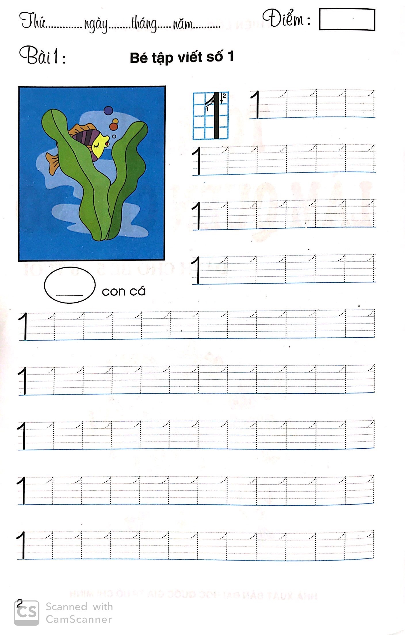 To Mau Lam Quen Chu So - Danh Cho Be 5-6 Tuoi (Tai Ban 2025)
