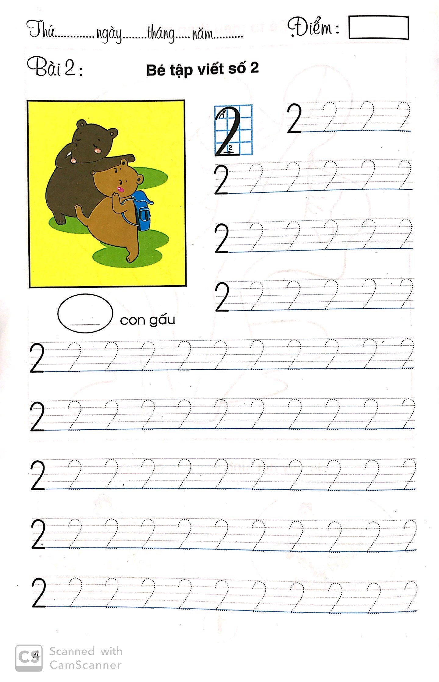 To Mau Lam Quen Chu So - Danh Cho Be 5-6 Tuoi (Tai Ban 2025)