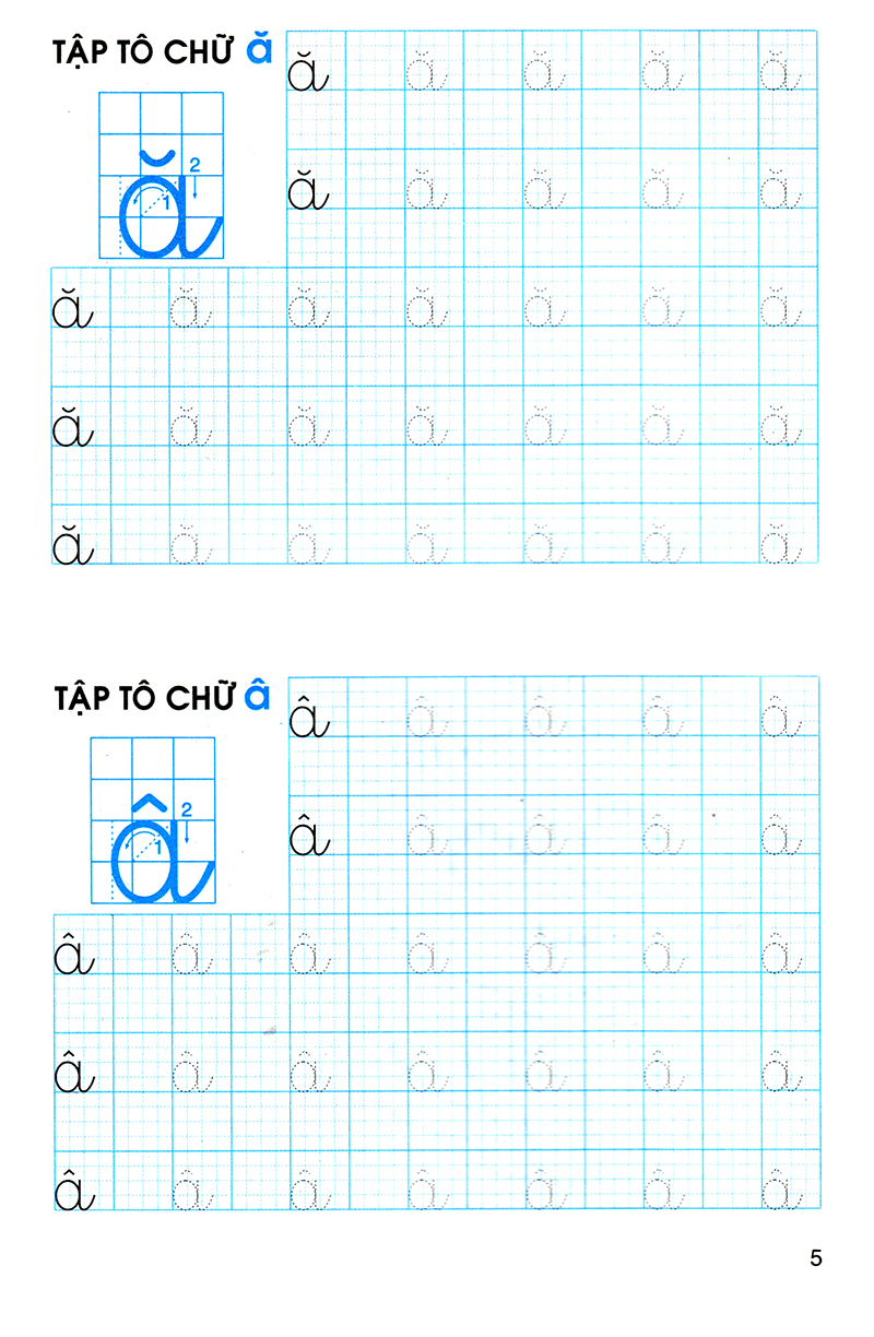 tô màu làm quen với chữ - tập 1 (tái bản 2021)
