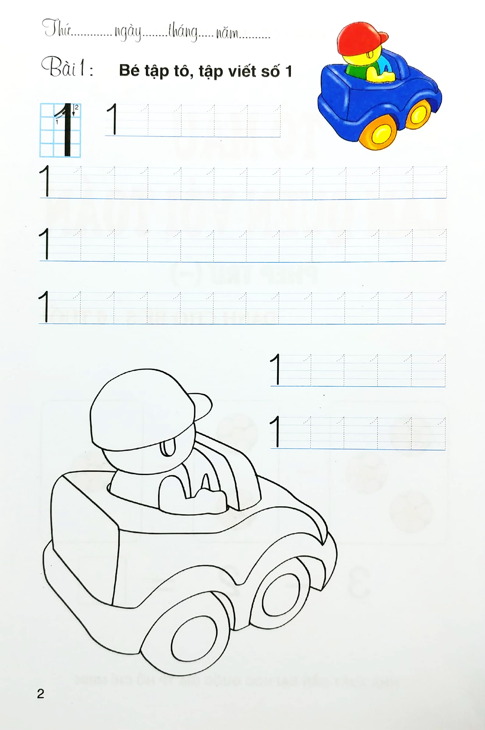 tô màu - làm quen với toán - phép trừ (dành cho trẻ 5-6 tuổi)