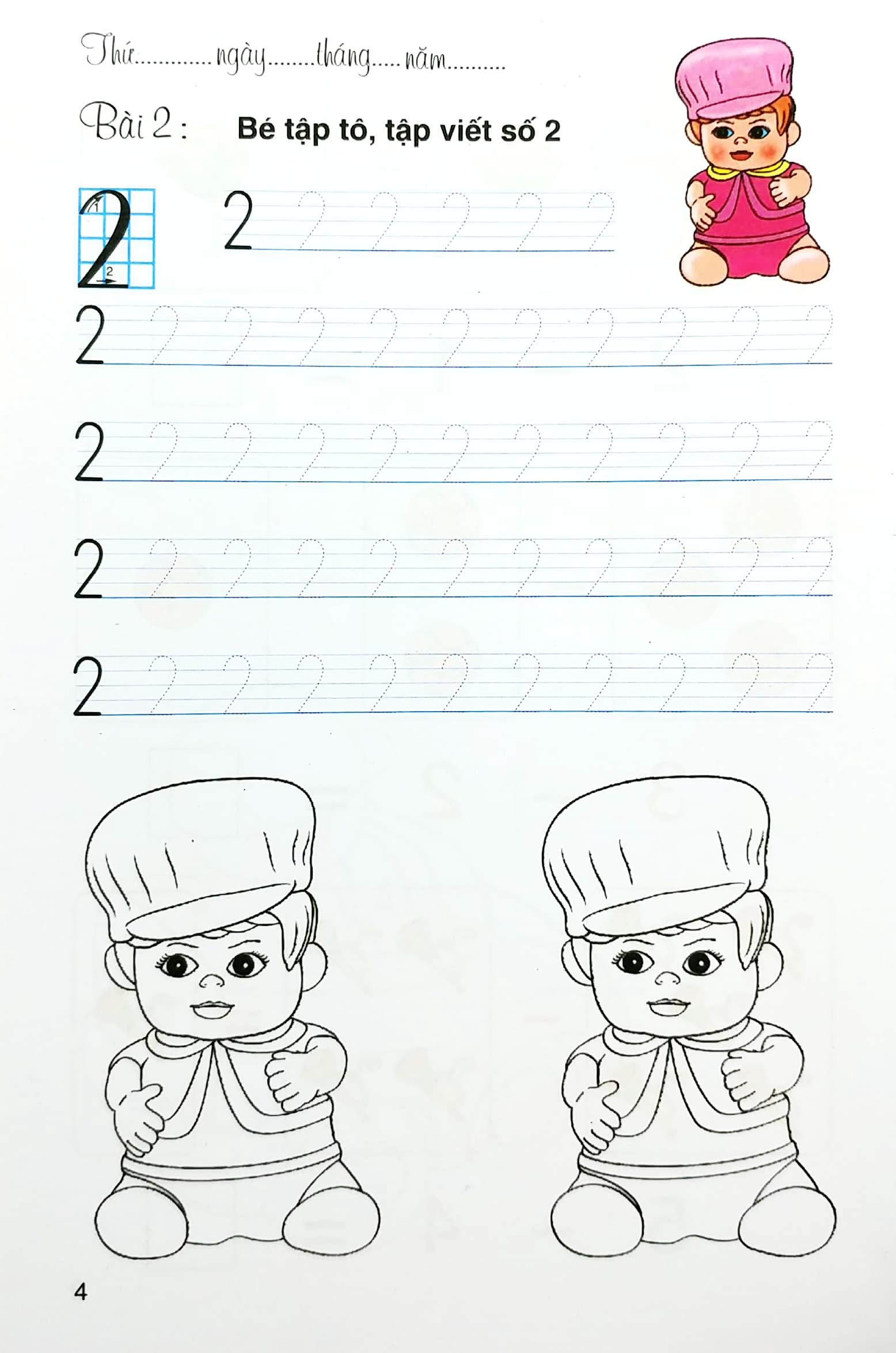 tô màu - làm quen với toán - phép trừ (dành cho trẻ 5-6 tuổi)