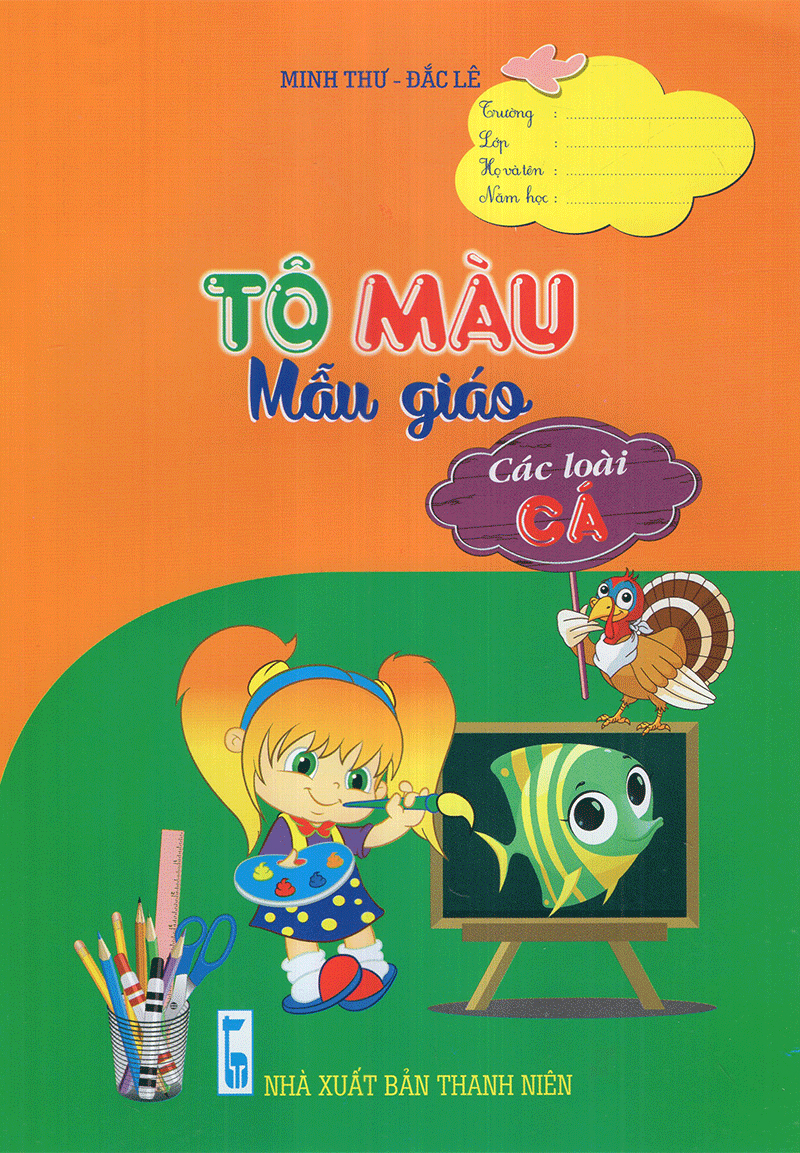 tô màu mẫu giáo các loài cá