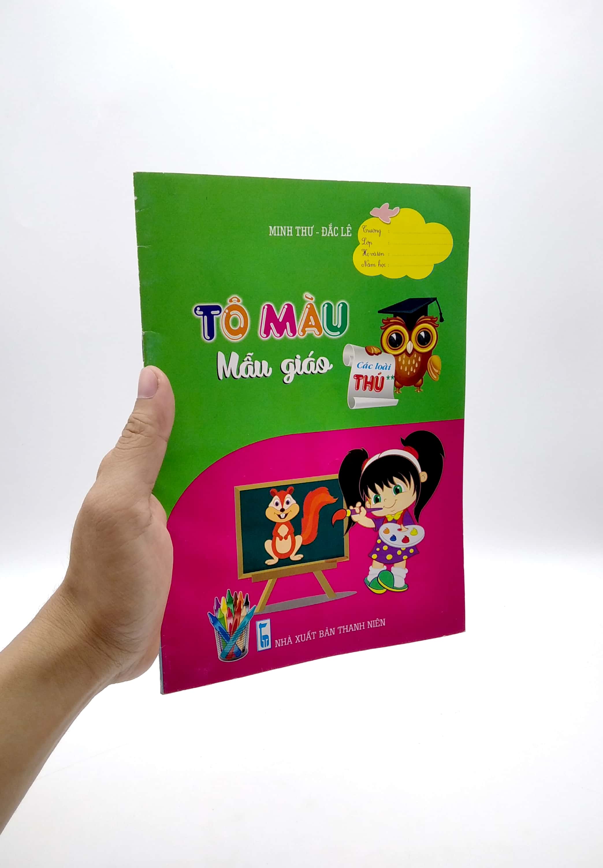 tô màu mẫu giáo - các loài thú