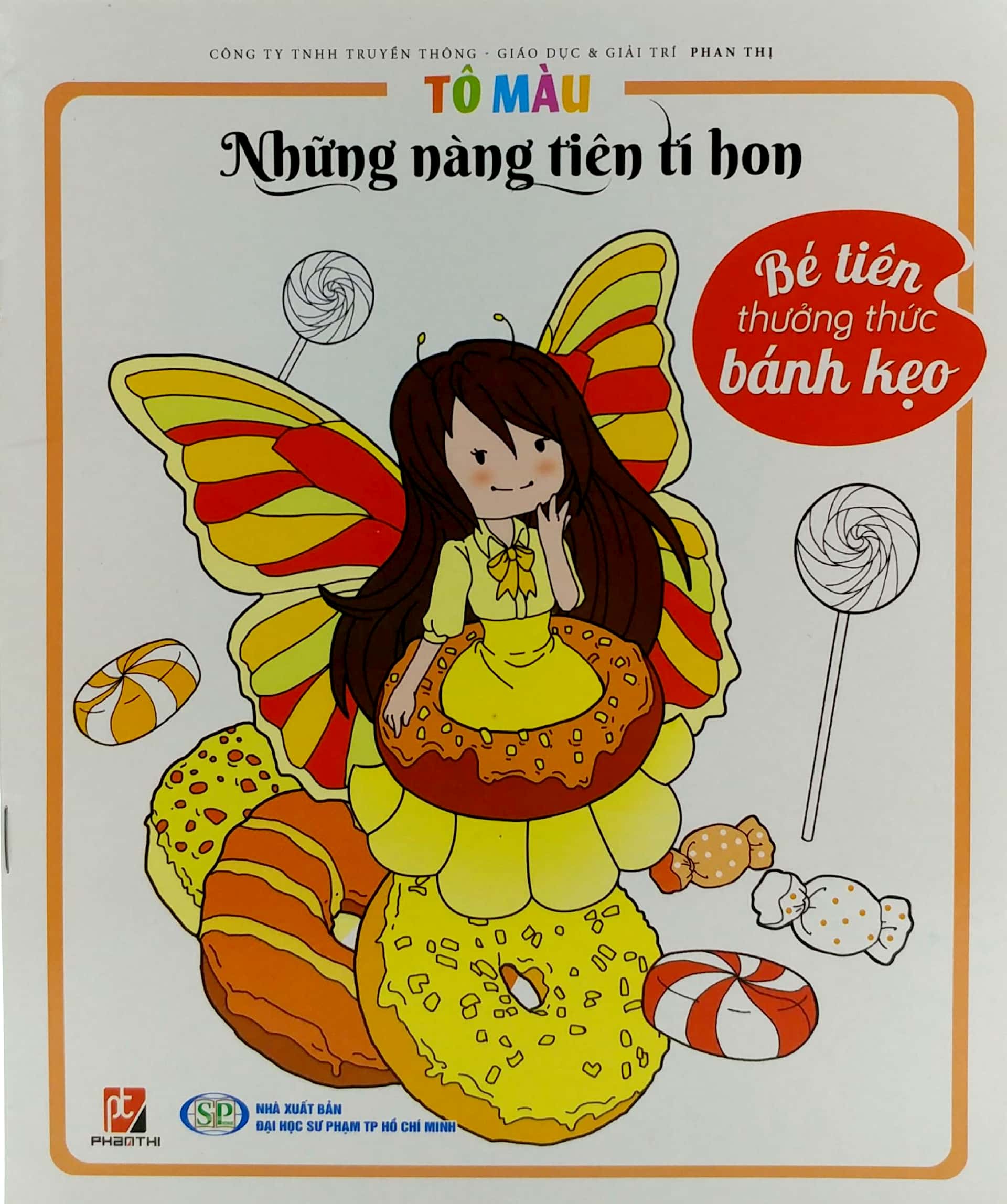 tô màu những nàng tiên tí hon - bé tiên thưởng thức bánh kẹo