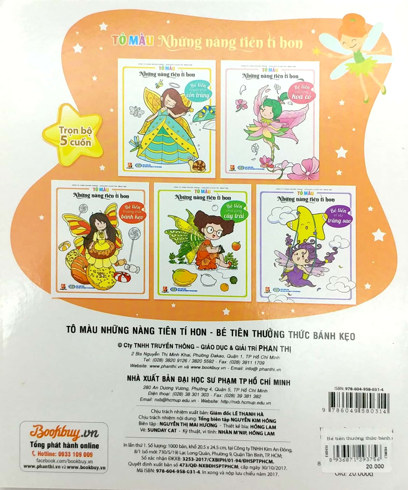 tô màu những nàng tiên tí hon - bé tiên thưởng thức bánh kẹo