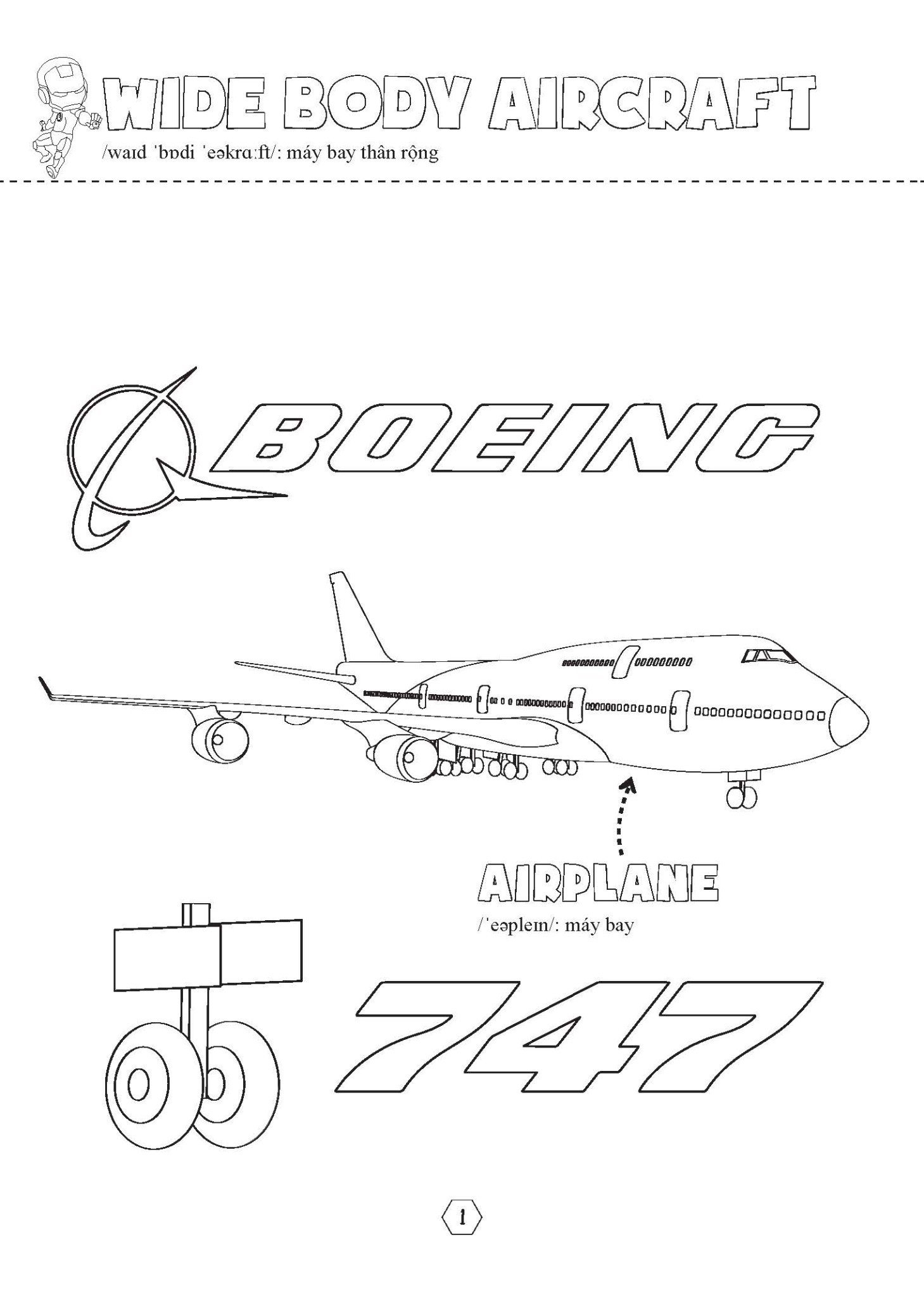 tô màu phương tiện giao thông - máy bay siêu khổng lồ - super huge airplanes