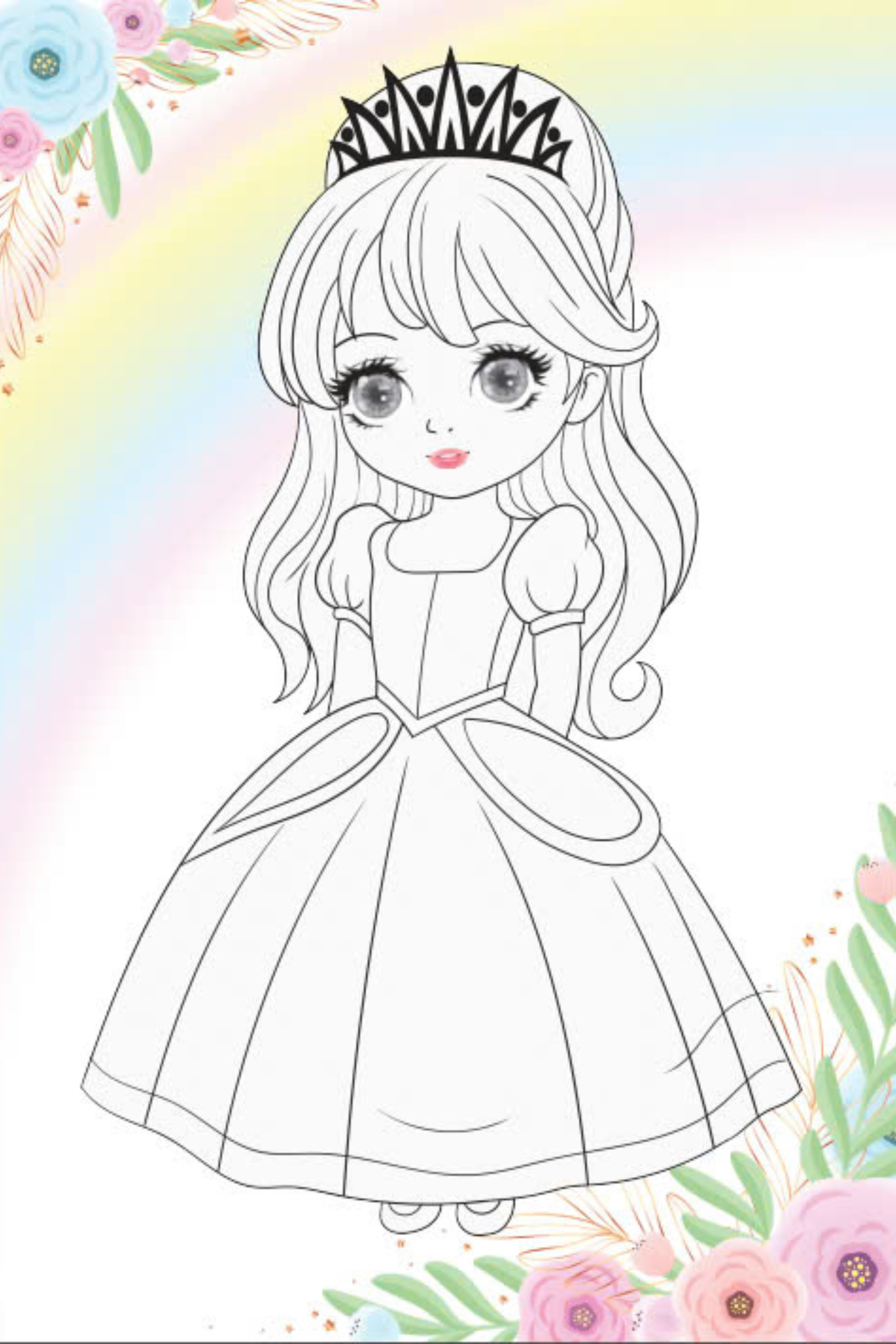tô màu princess - công chúa cá tính