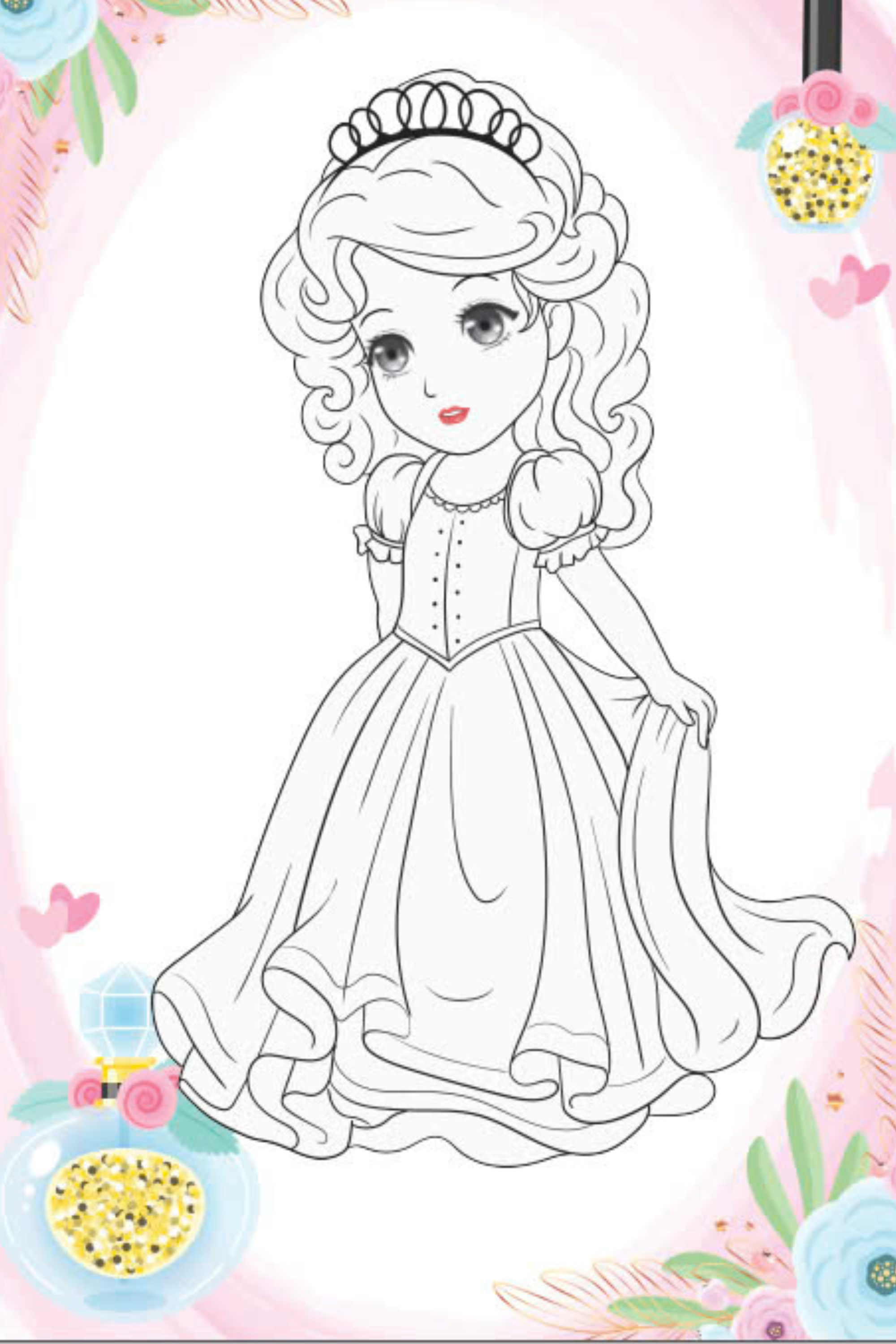 tô màu princess - công chúa cá tính