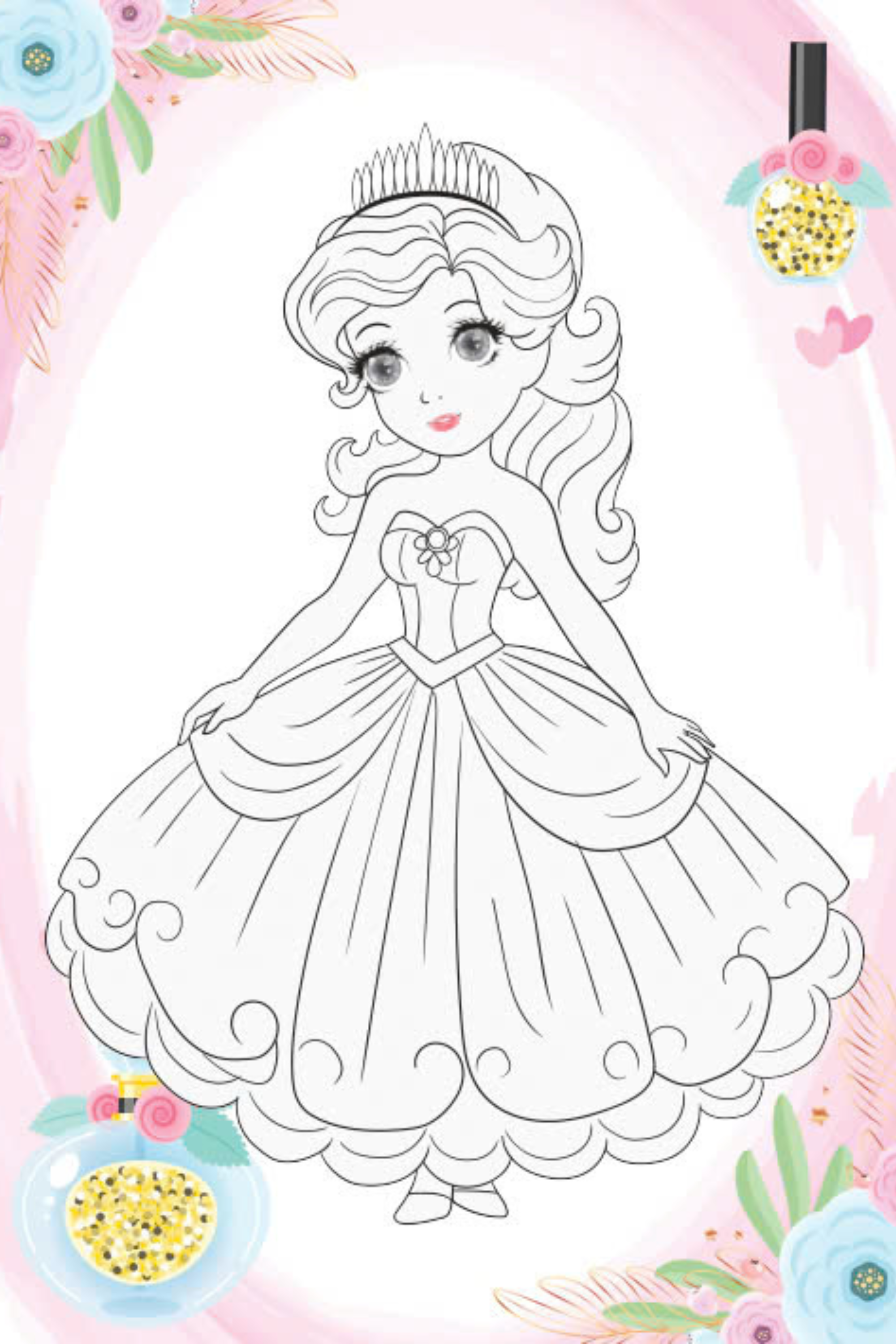 tô màu princess - công chúa cá tính