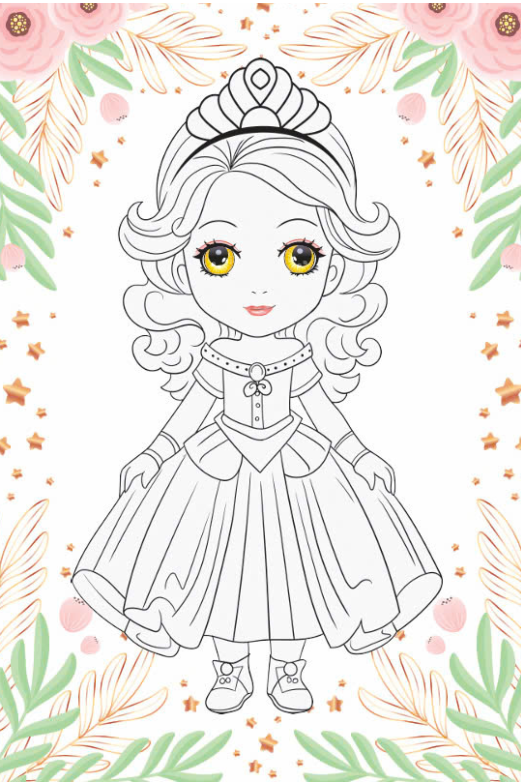 tô màu princess - công chúa kiêu sa