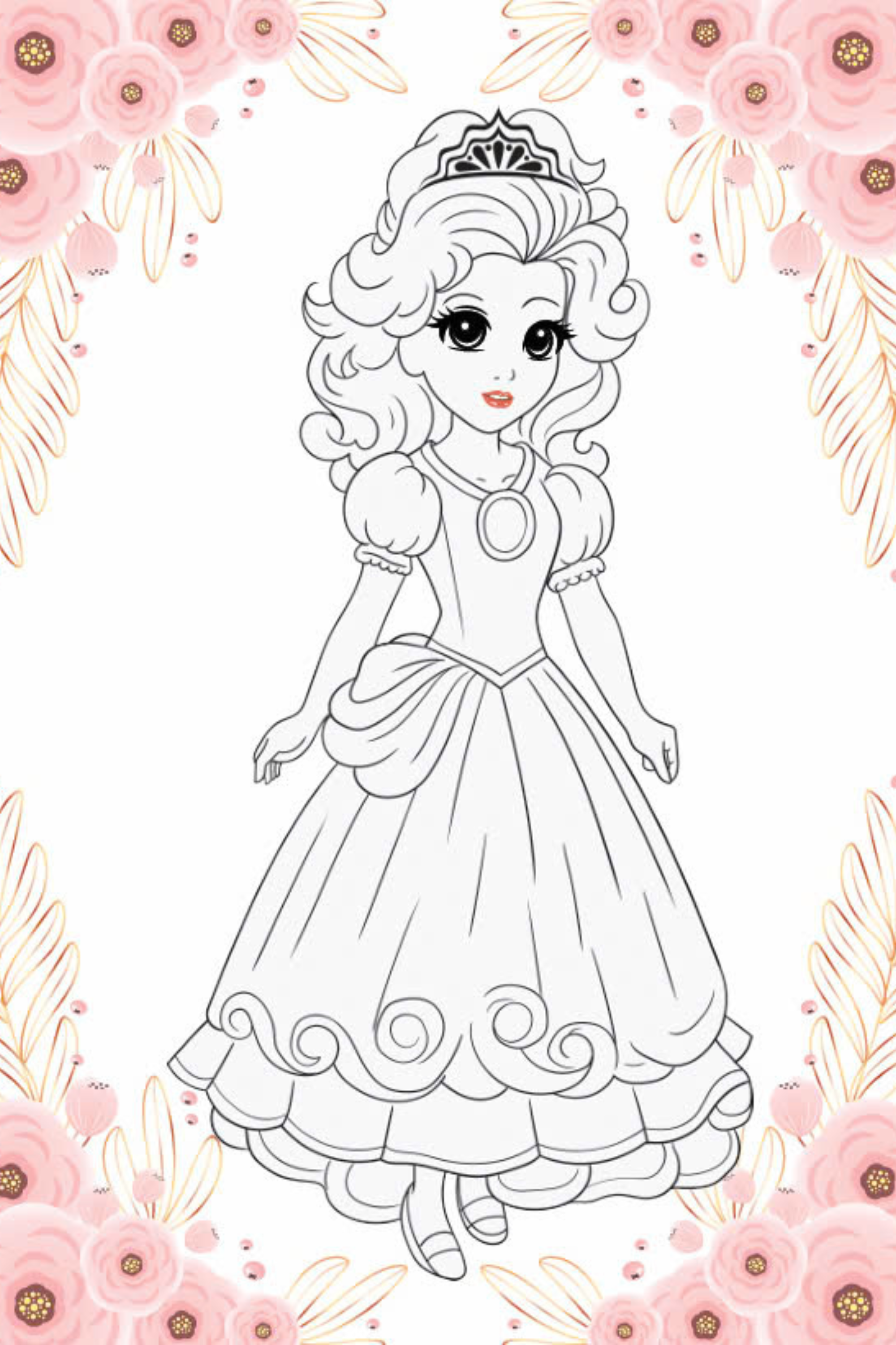 tô màu princess - công chúa kiêu sa