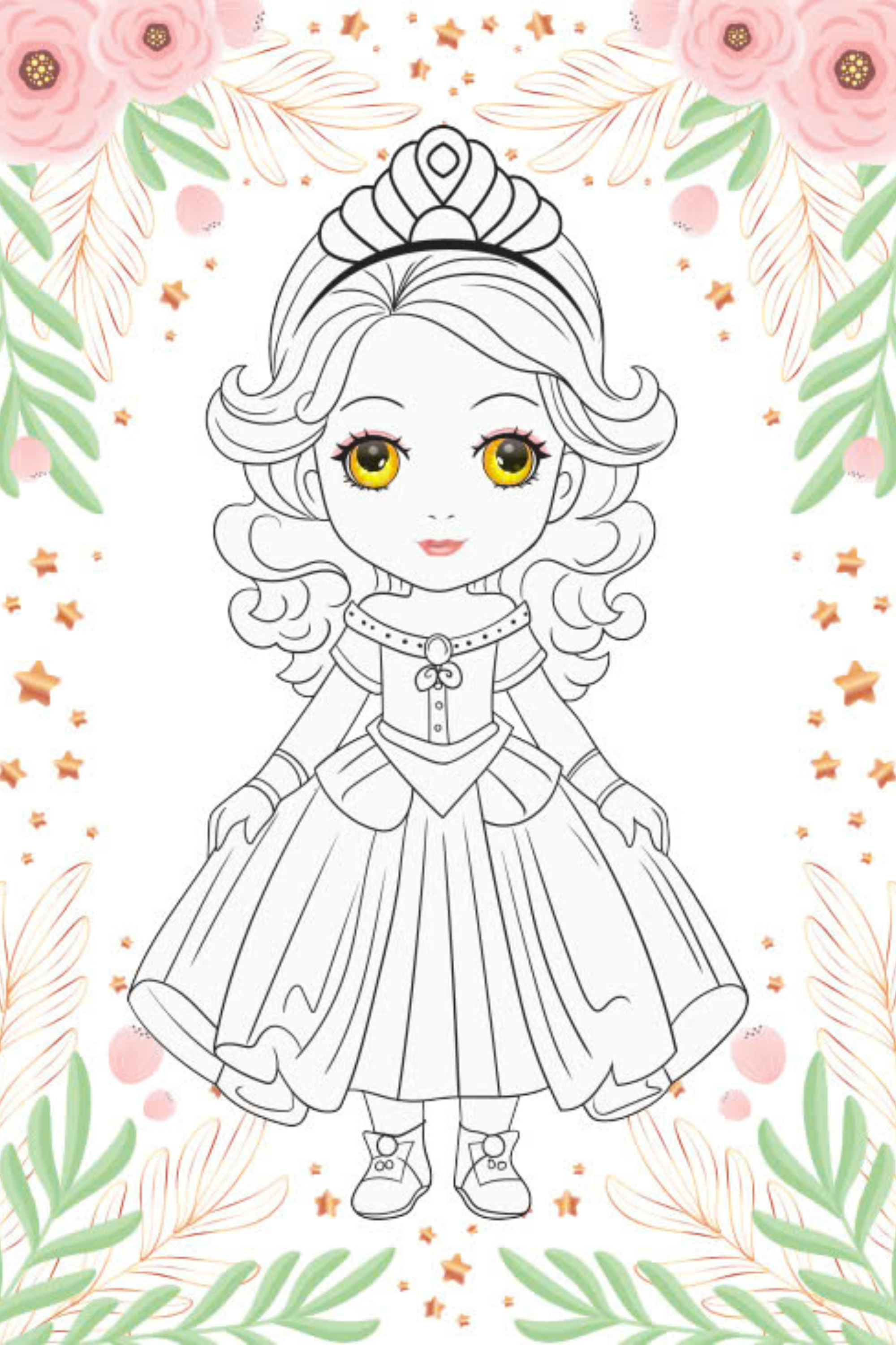 tô màu princess - công chúa lộng lẫy