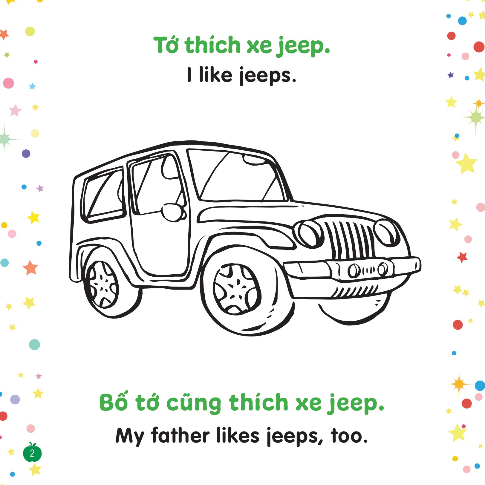 tô màu sáng tạo - bé học tiếng anh - bạn có thể...?