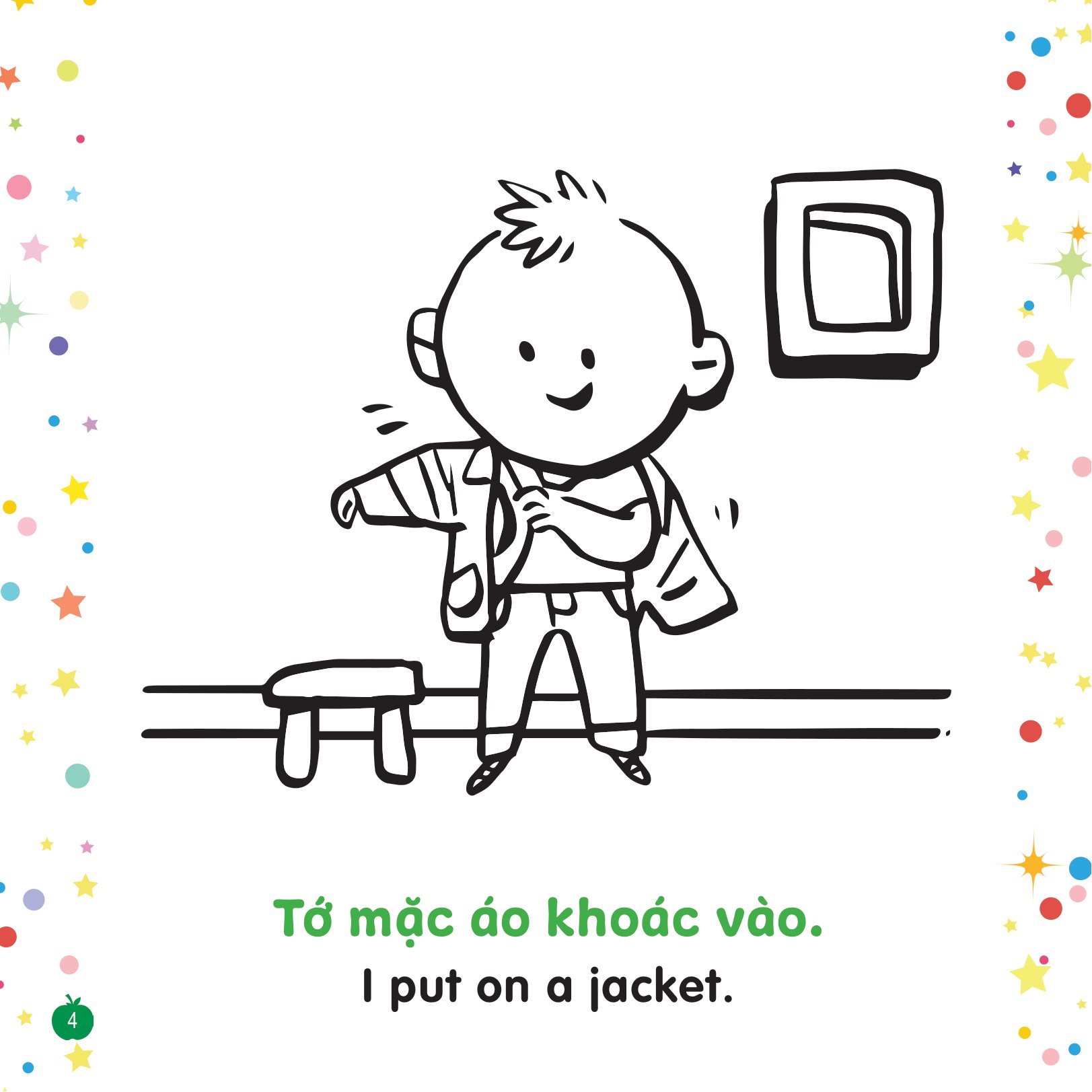 tô màu sáng tạo - bé học tiếng anh - bạn có thể...?