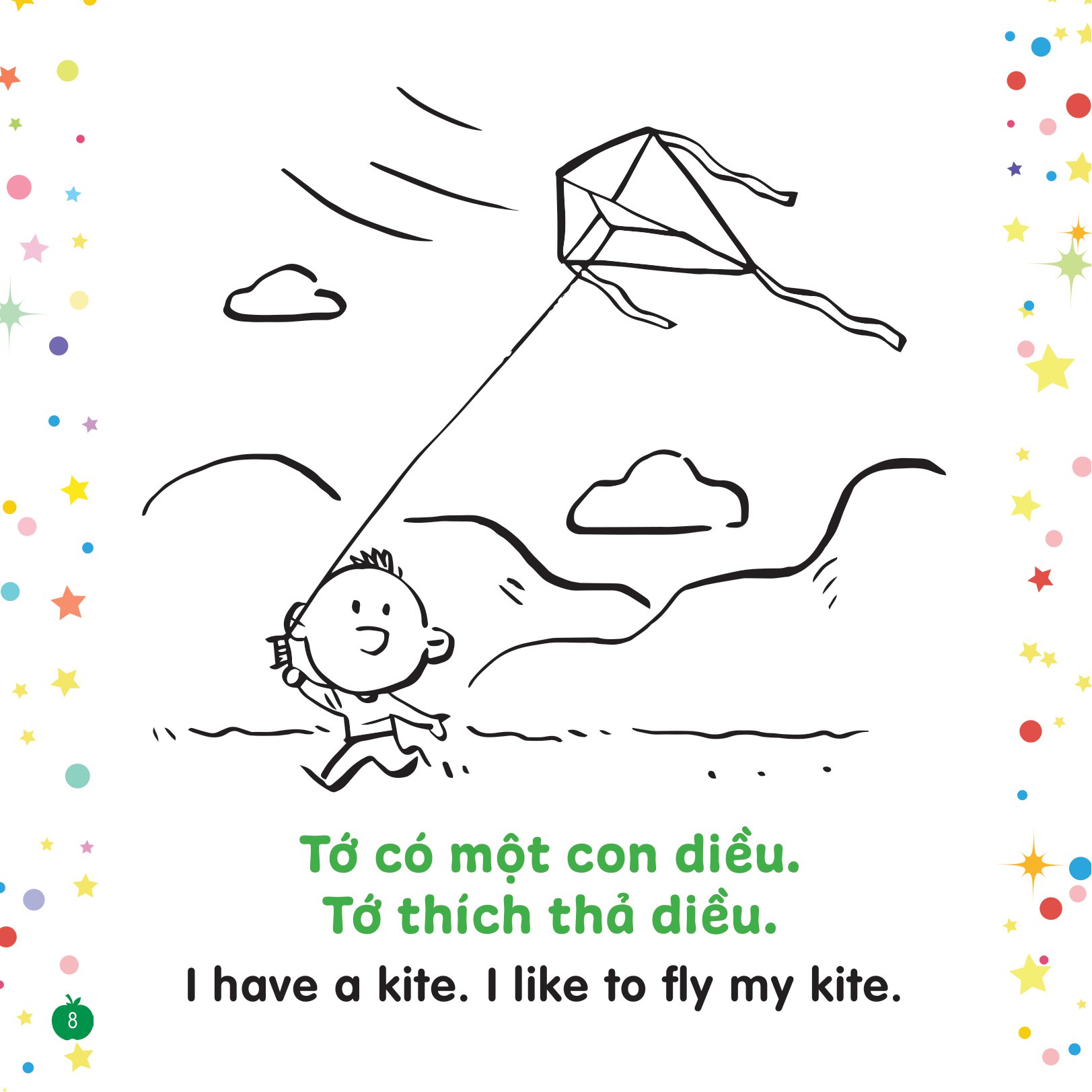 tô màu sáng tạo - bé học tiếng anh - bạn có thể...?