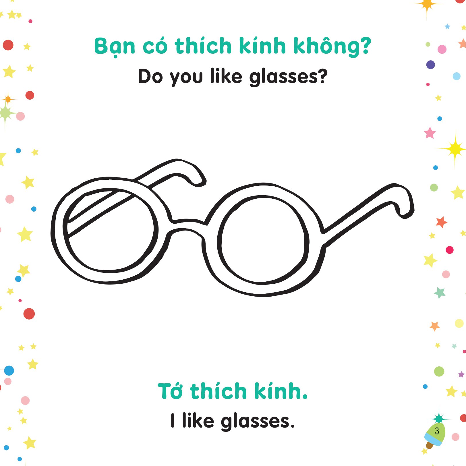 tô màu sáng tạo - bé học tiếng anh - bạn thích cái gì?