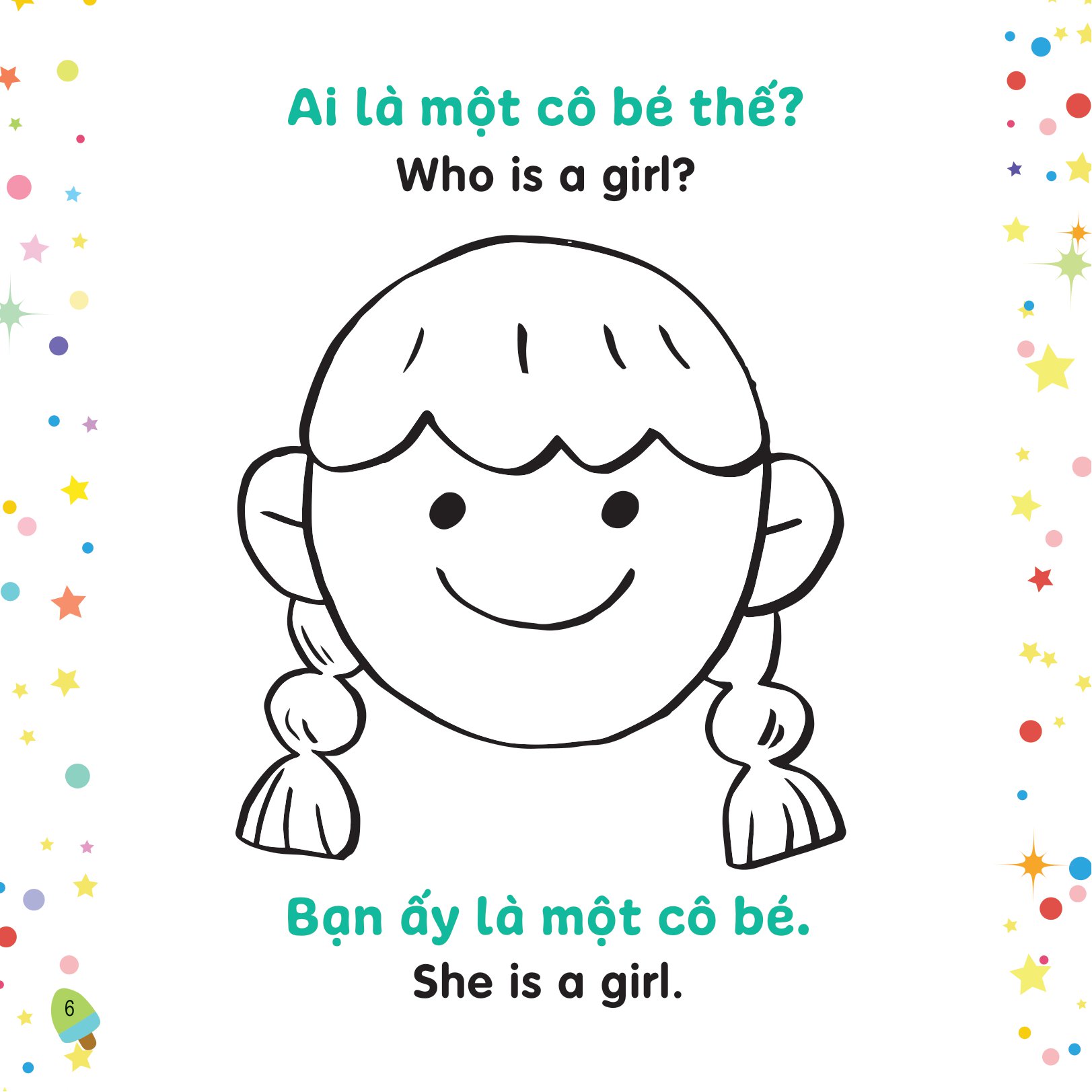 tô màu sáng tạo - bé học tiếng anh - bạn thích cái gì?