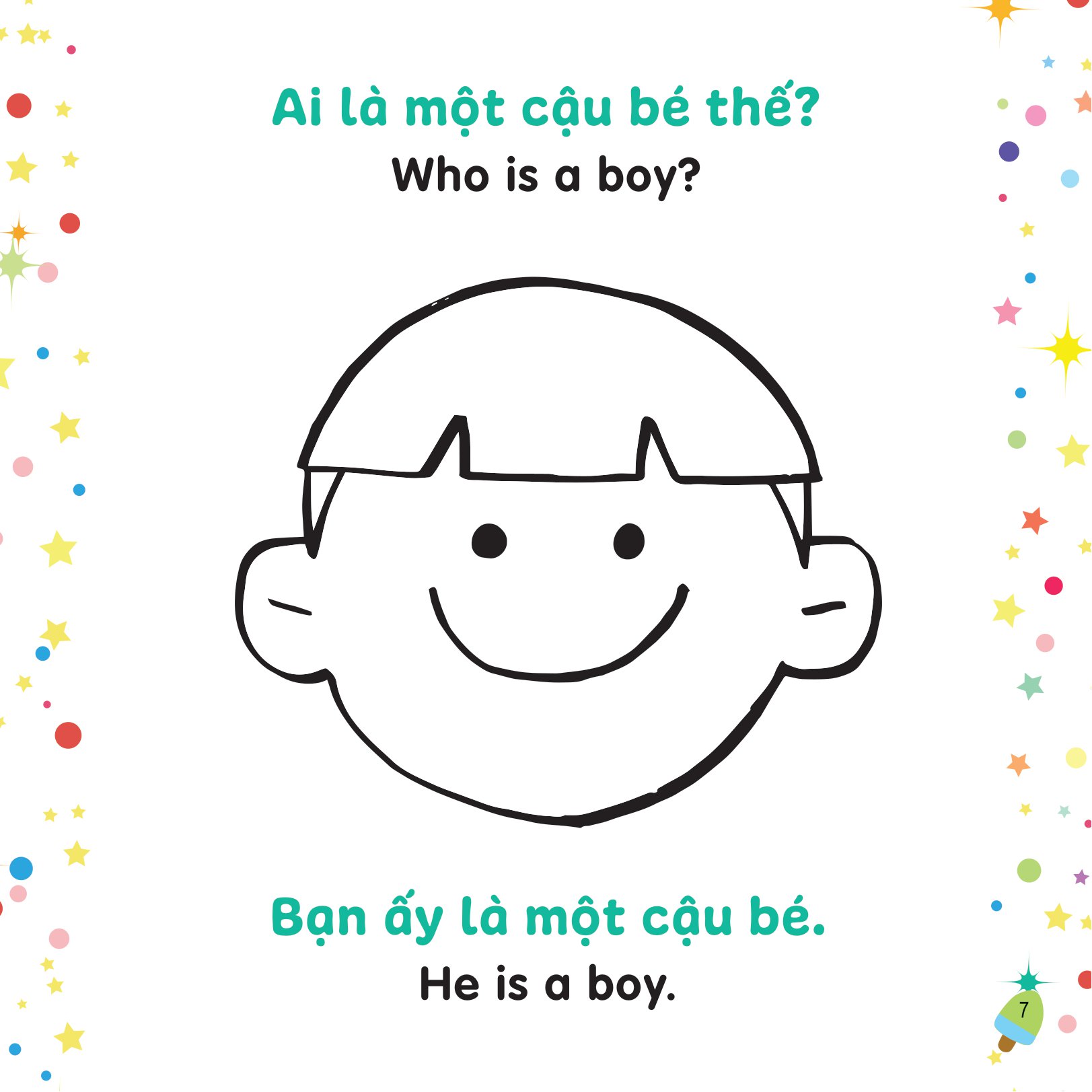 tô màu sáng tạo - bé học tiếng anh - bạn thích cái gì?