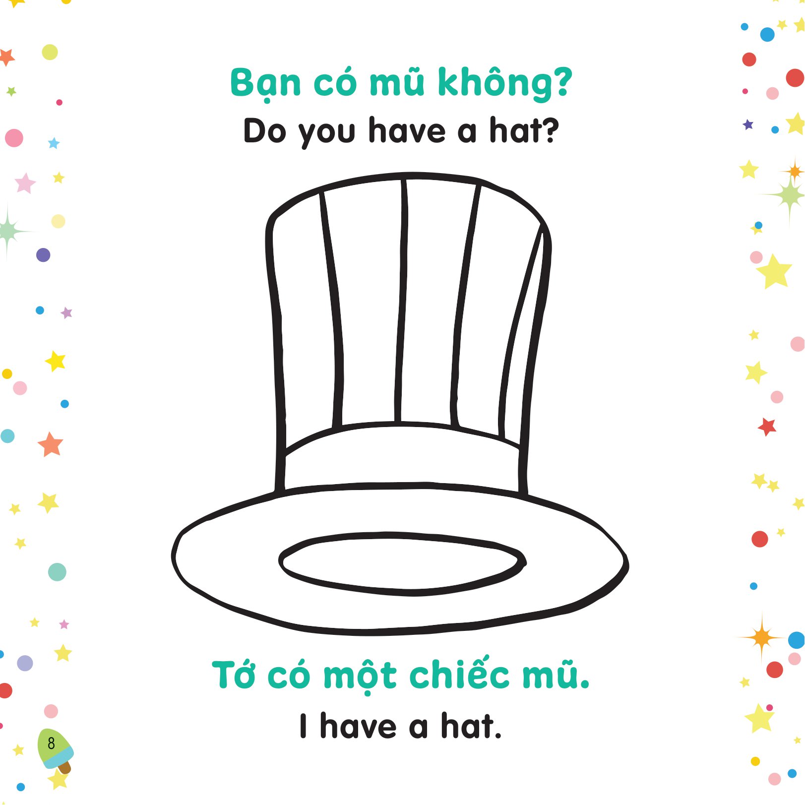 tô màu sáng tạo - bé học tiếng anh - bạn thích cái gì?