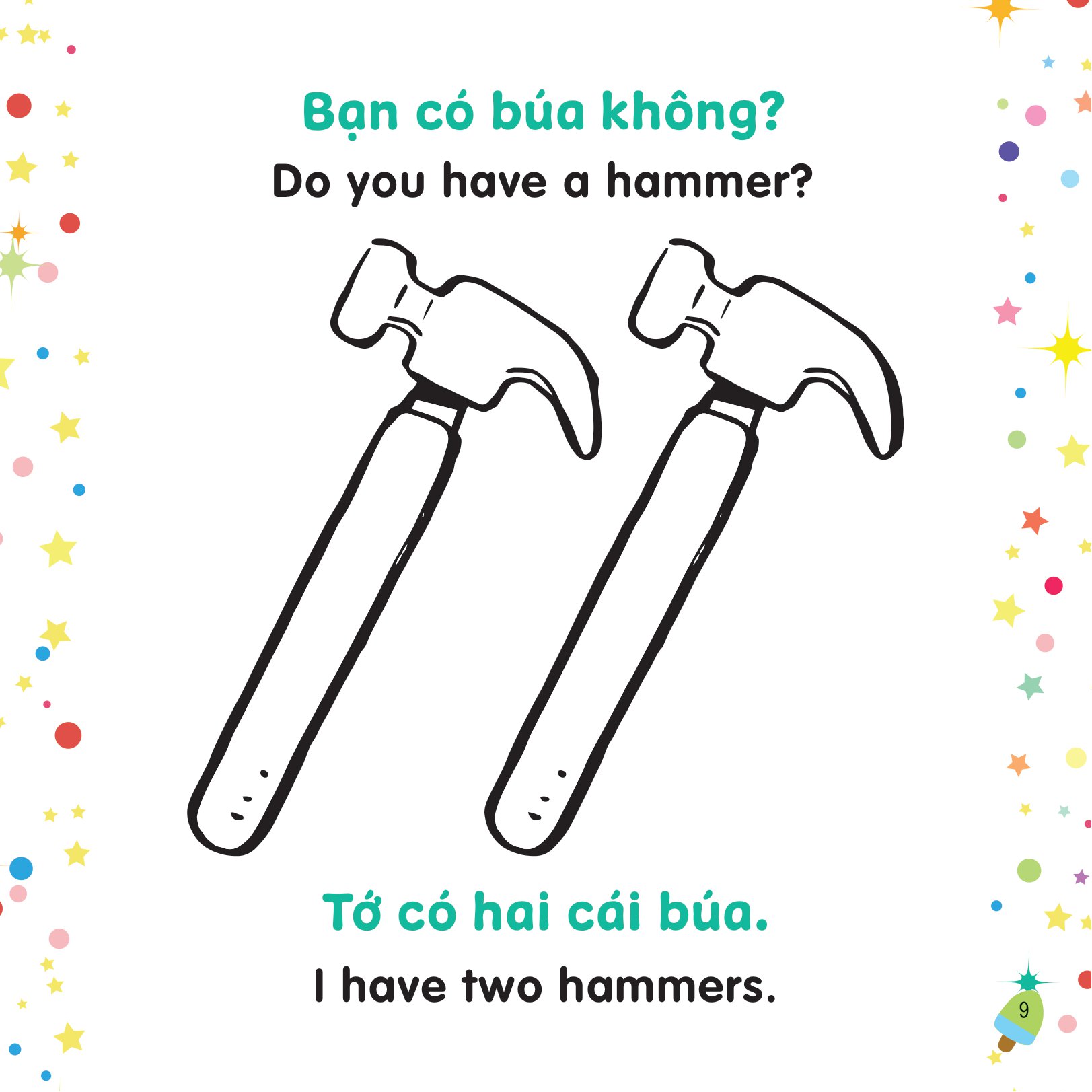 tô màu sáng tạo - bé học tiếng anh - bạn thích cái gì?