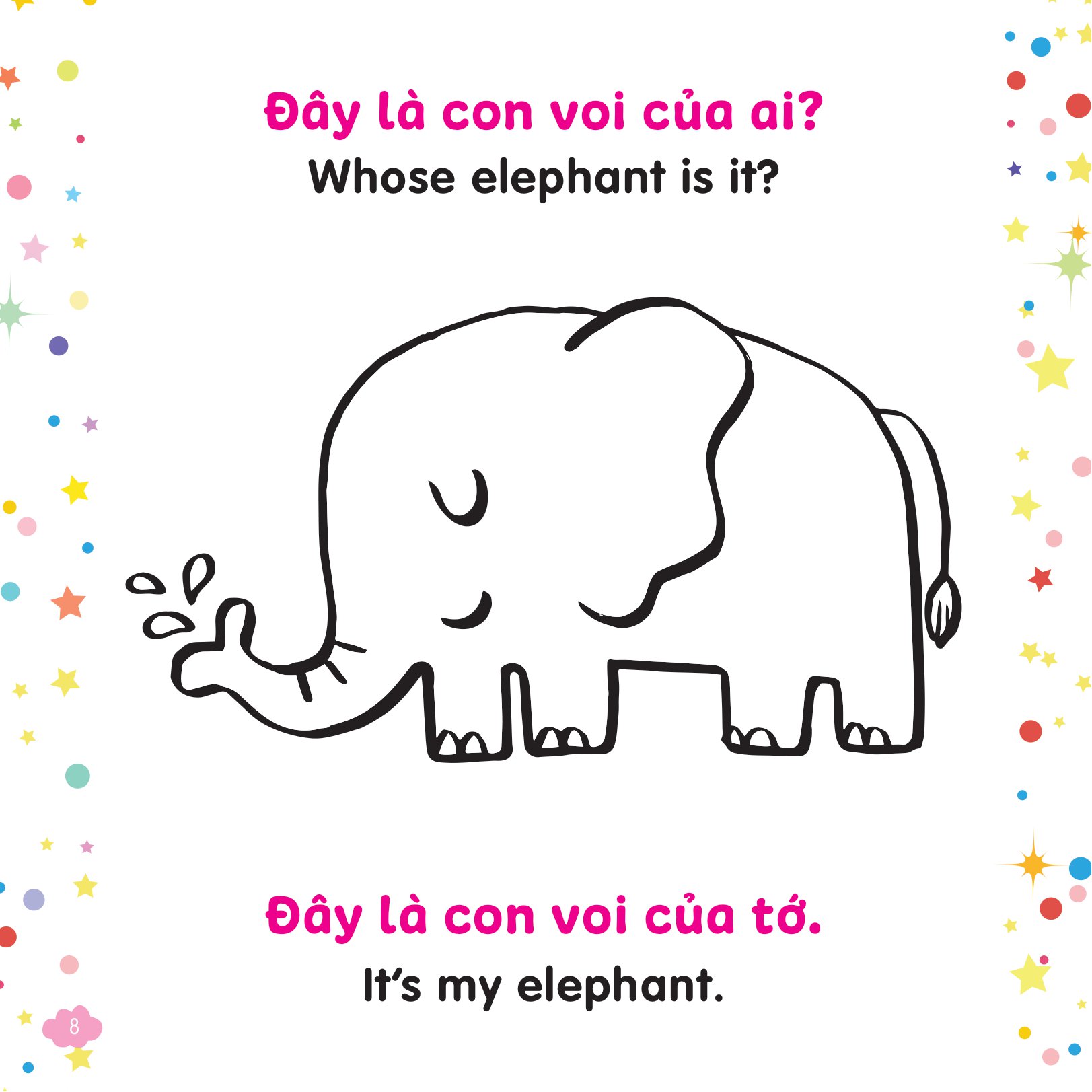 tô màu sáng tạo - bé học tiếng anh - cái gì to hơn nhỉ?