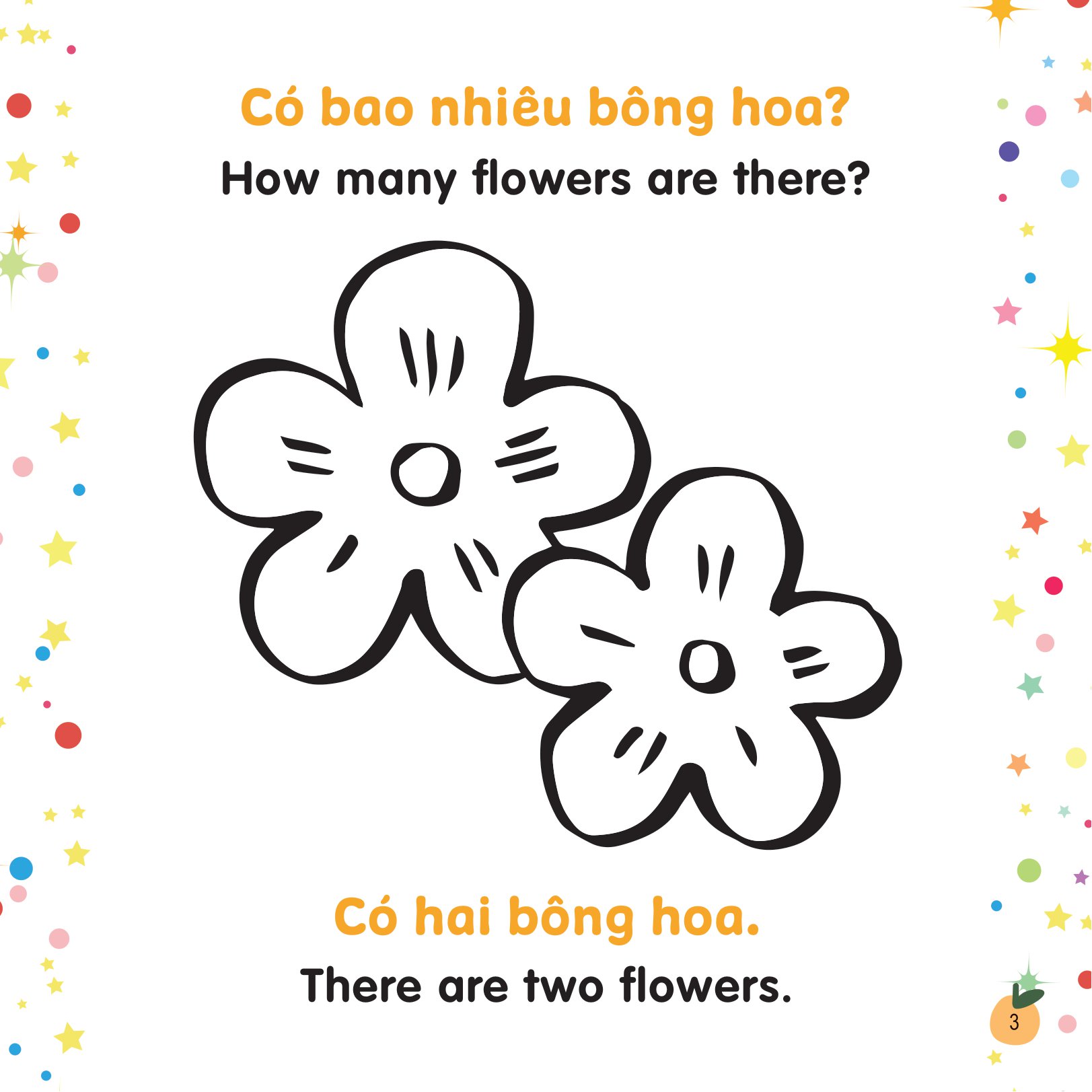 tô màu sáng tạo - bé học tiếng anh - cùng nhau đếm số