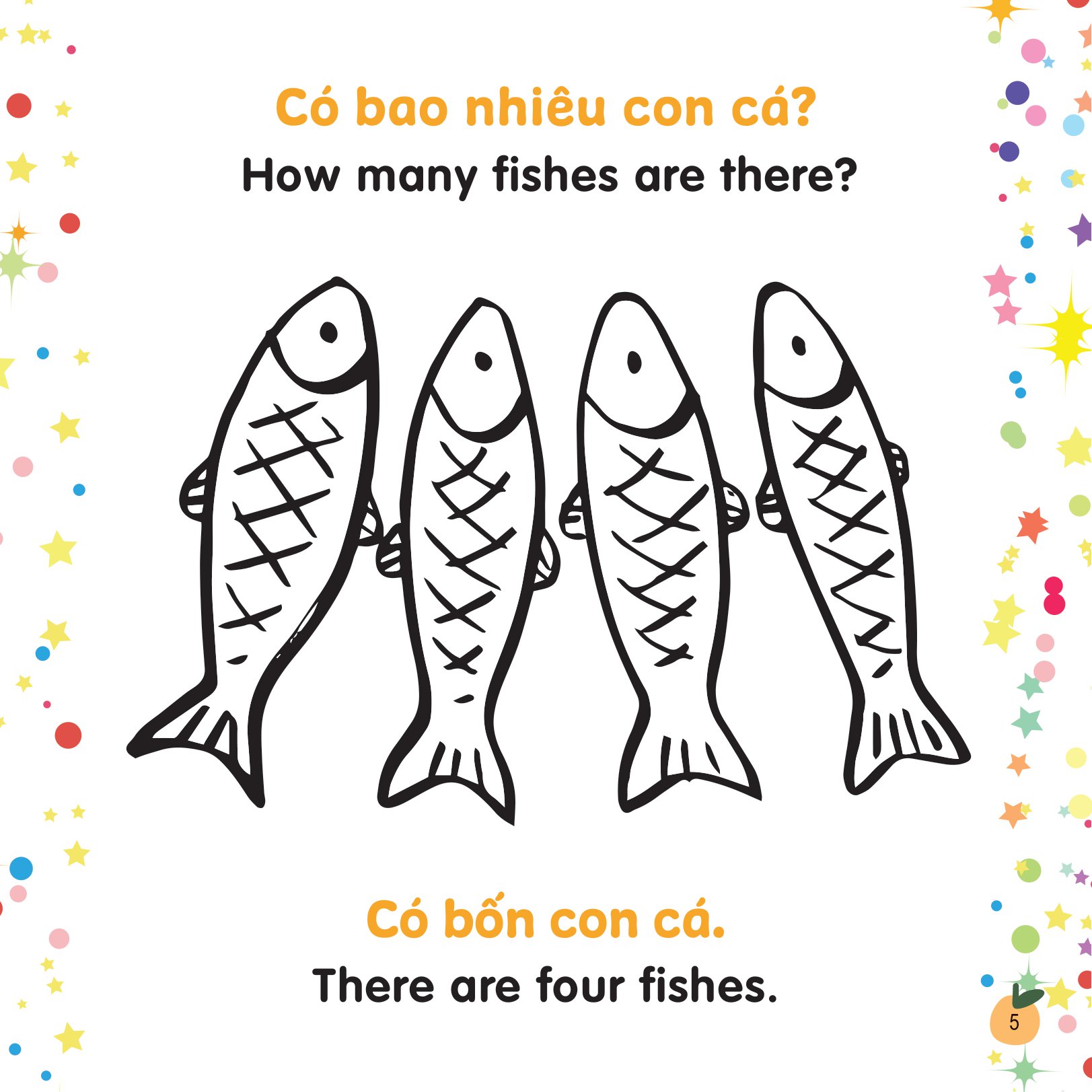 tô màu sáng tạo - bé học tiếng anh - cùng nhau đếm số