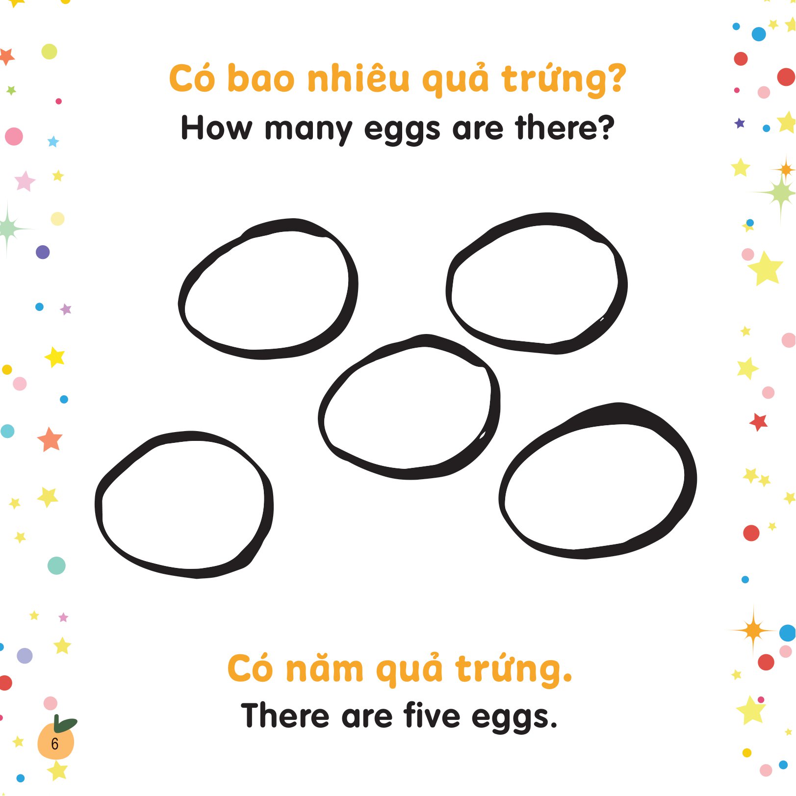 tô màu sáng tạo - bé học tiếng anh - cùng nhau đếm số