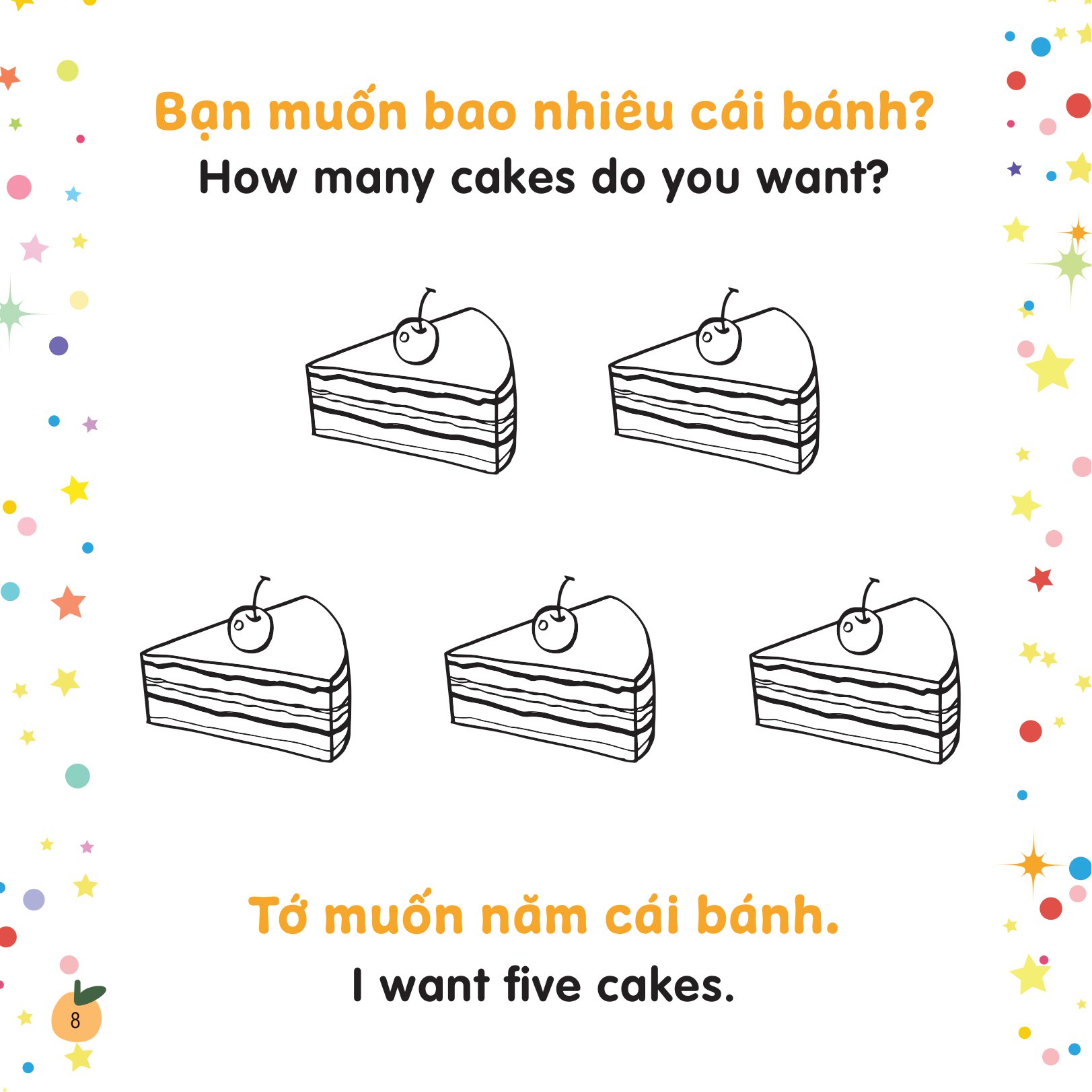 tô màu sáng tạo - bé học tiếng anh - cùng nhau đếm số