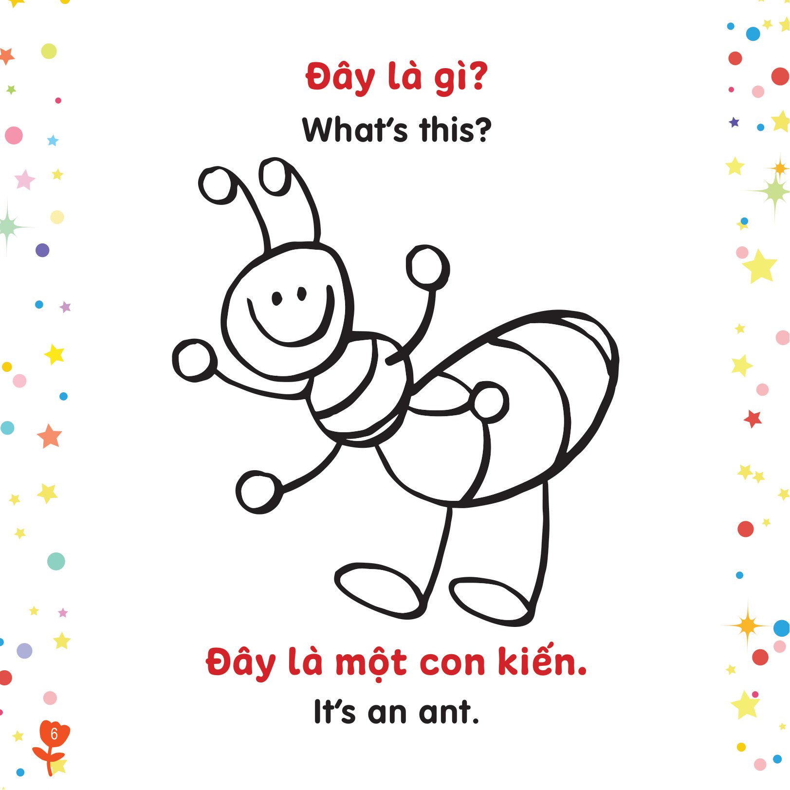 tô màu sáng tạo - bé học tiếng anh - đây là gì?