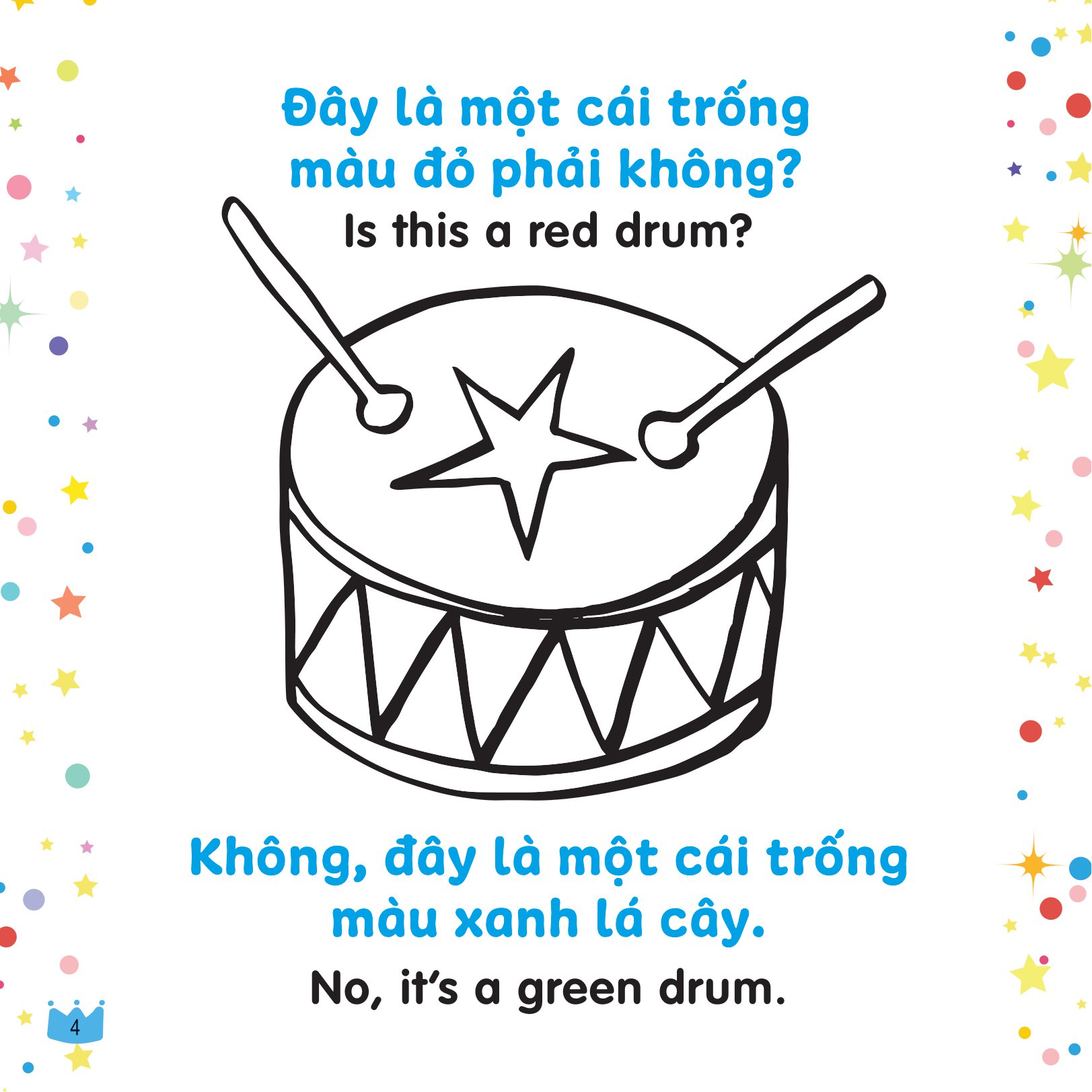 tô màu sáng tạo - bé học tiếng anh - màu gì vậy nhỉ?