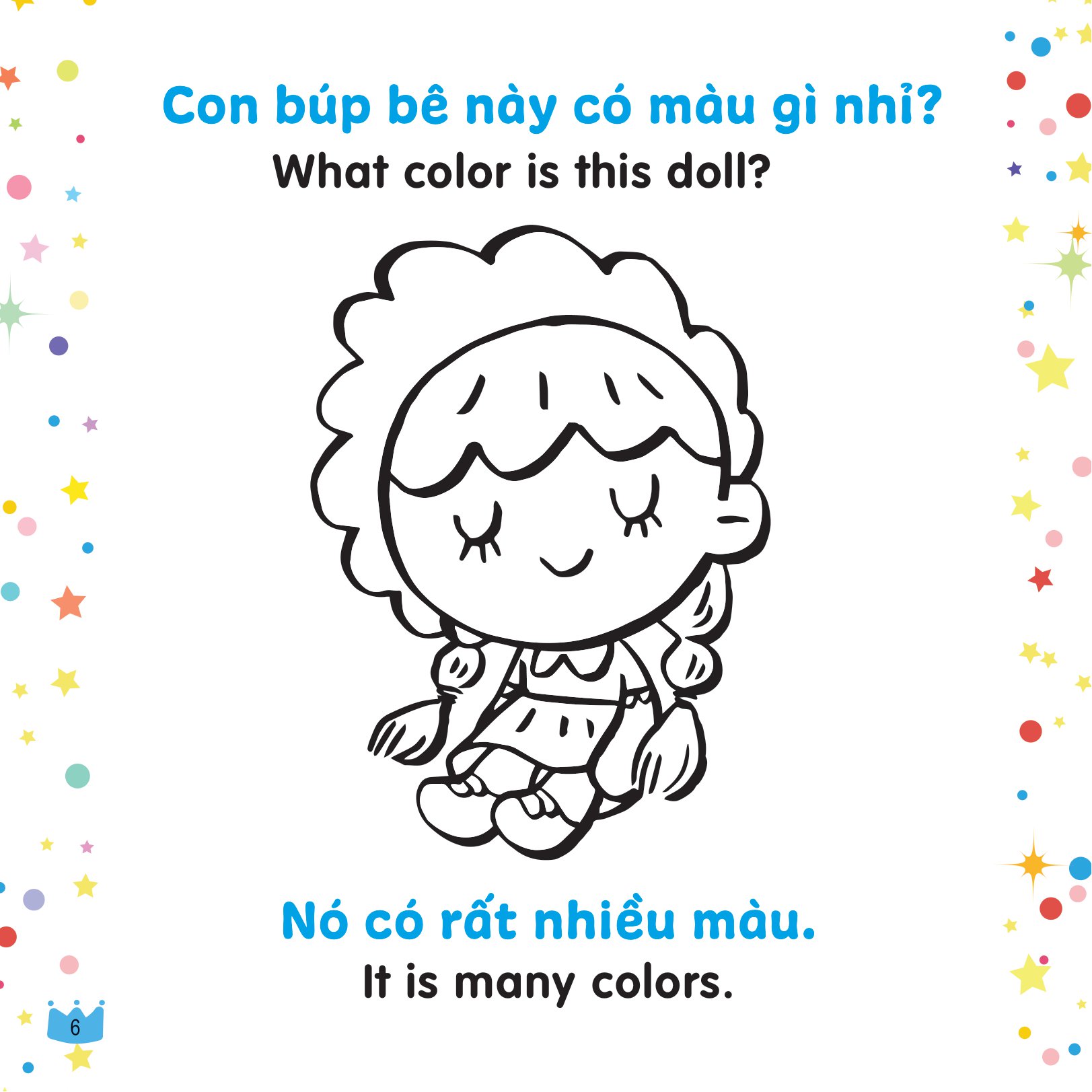 tô màu sáng tạo - bé học tiếng anh - màu gì vậy nhỉ?