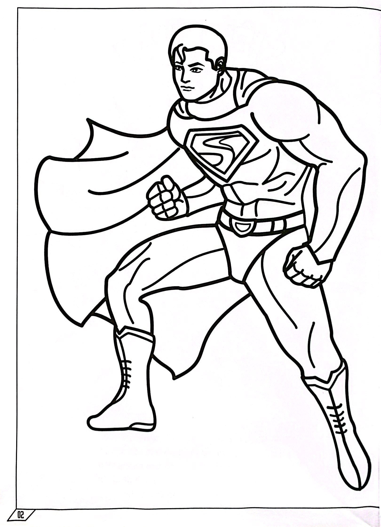 tô màu siêu anh hùng: siêu nhân